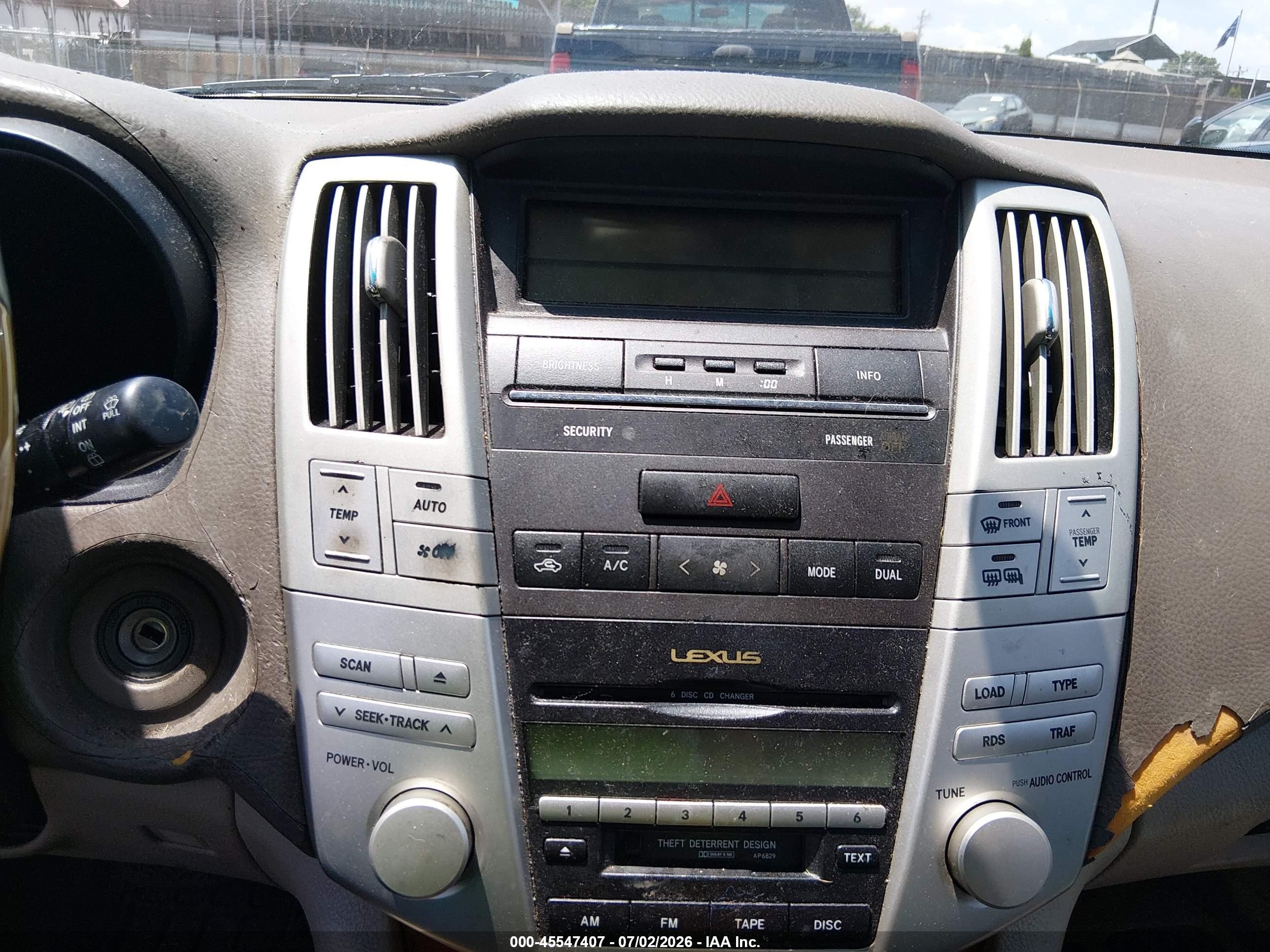 2004 Lexus Rx 330   Champagne vin: 2T2GA31U34C005716