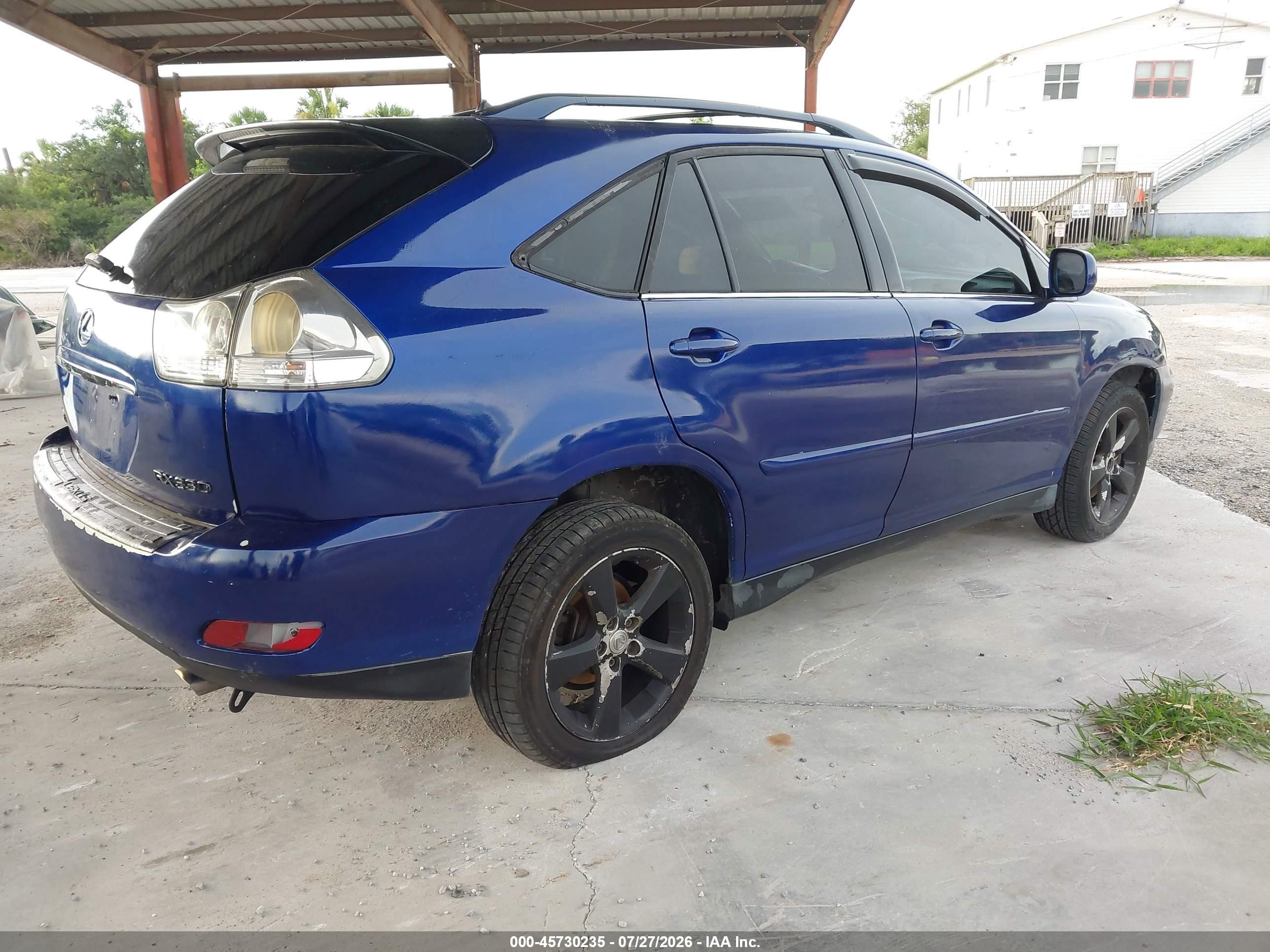 2005 Lexus Rx 330   Blue vin: 2T2GA31U35C022727