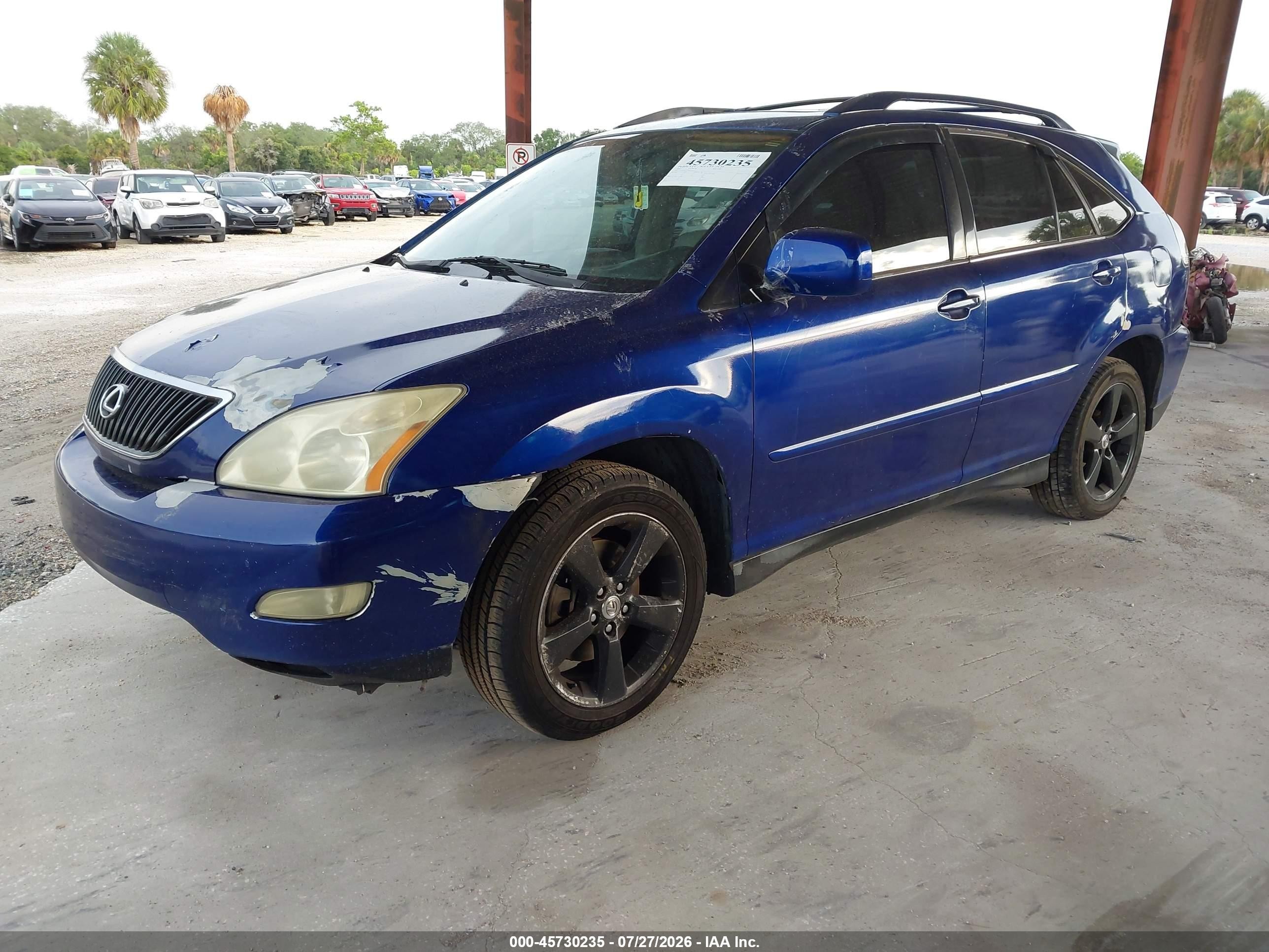 2005 Lexus Rx 330   Blue vin: 2T2GA31U35C022727