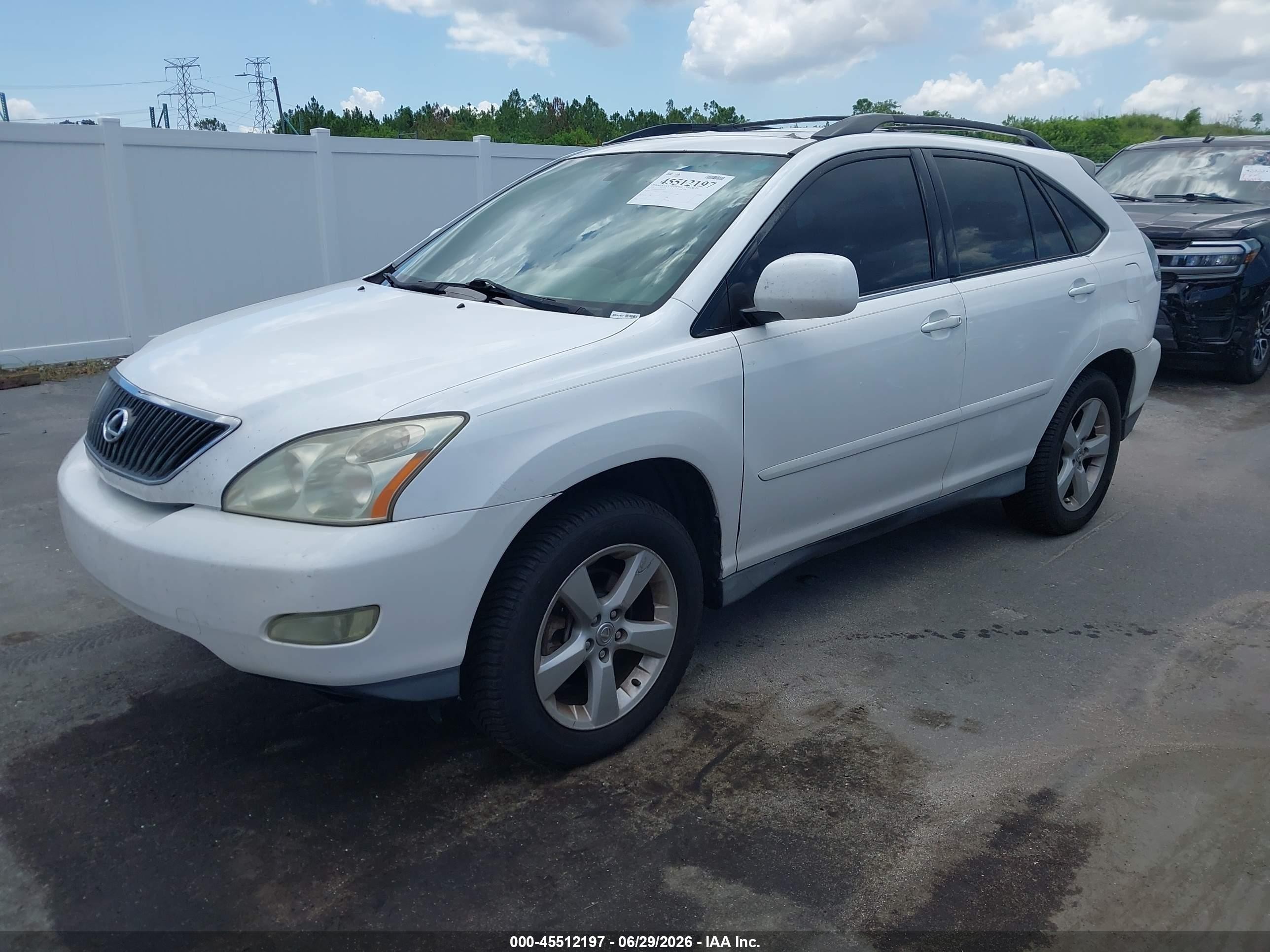 2005 Lexus Rx 330   White vin: 2T2GA31U35C025577