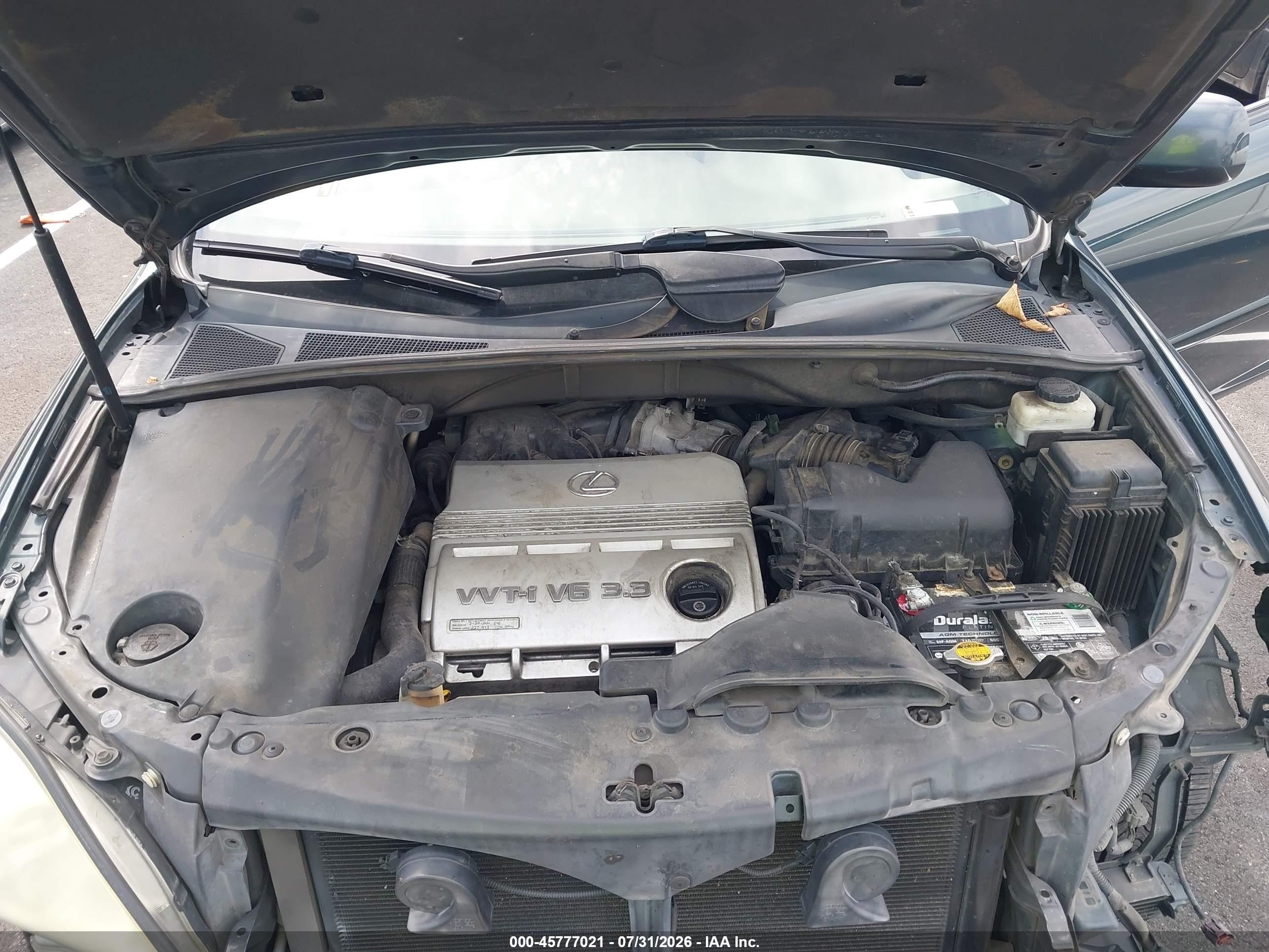 2005 Lexus Rx 330 Gray vin: 2T2GA31U45C021800
