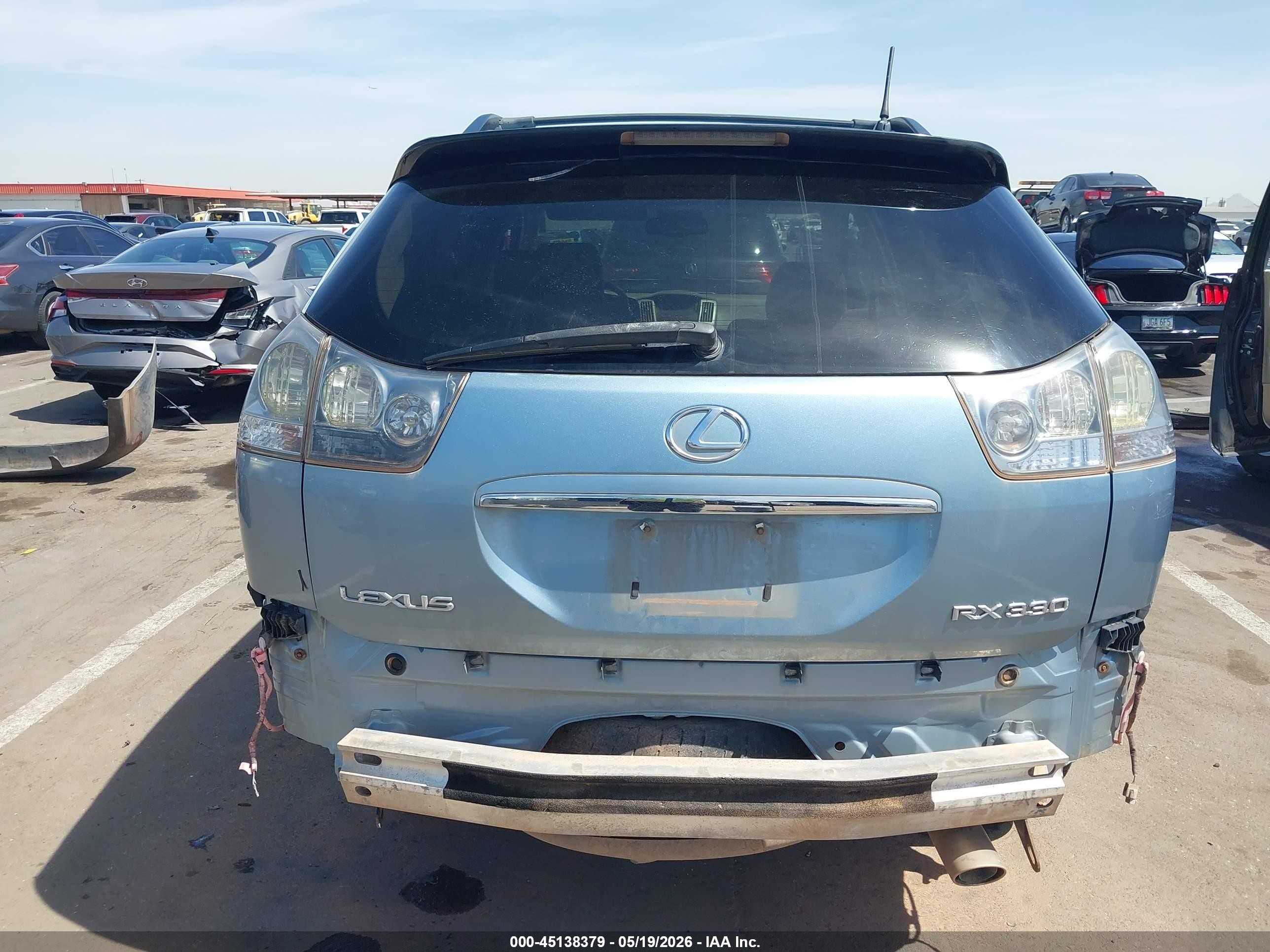 2005 Lexus Rx 330 Light Blue vin: 2T2GA31U45C040184