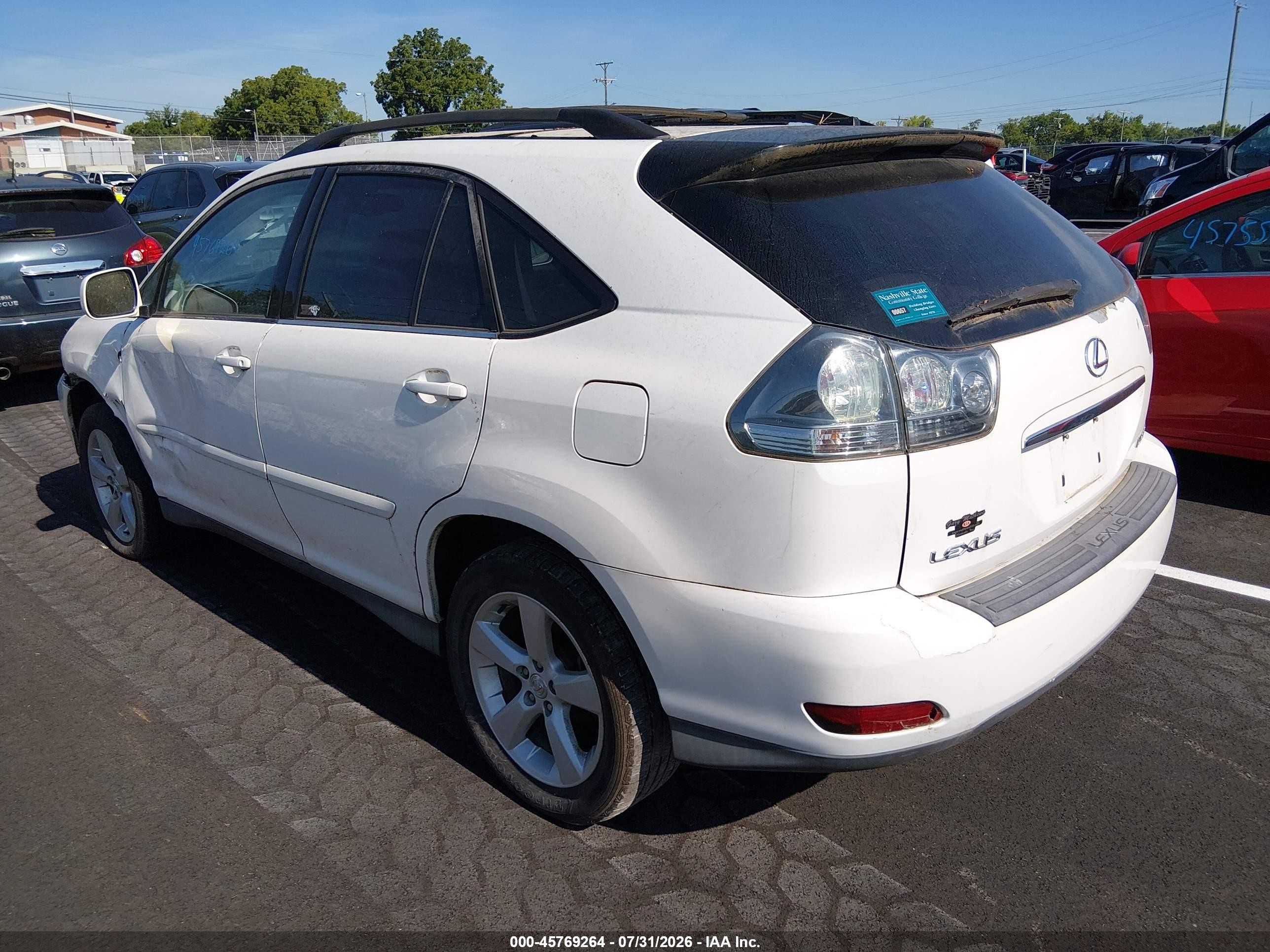 2004 Lexus Rx 330   White vin: 2T2GA31U54C005149