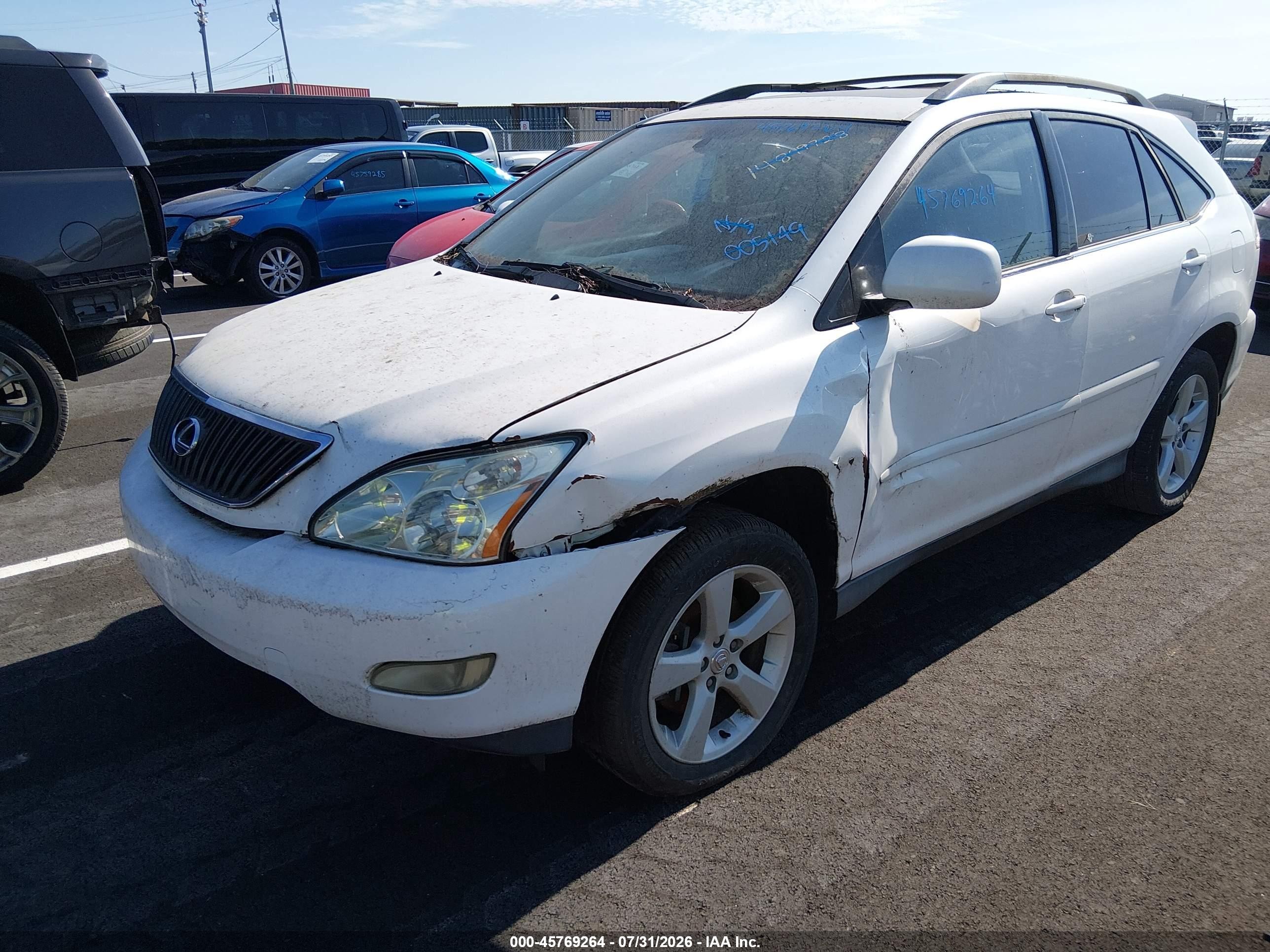 2004 Lexus Rx 330   White vin: 2T2GA31U54C005149