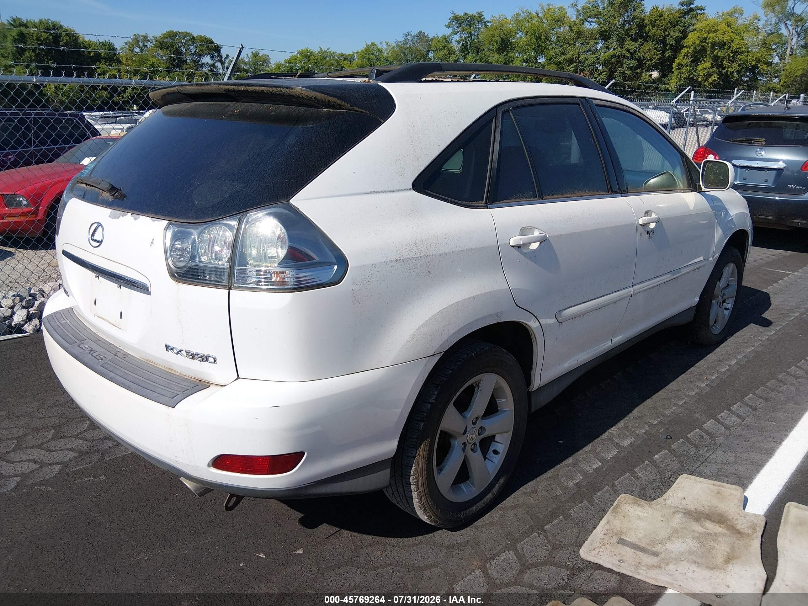 2004 Lexus Rx 330   White vin: 2T2GA31U54C005149