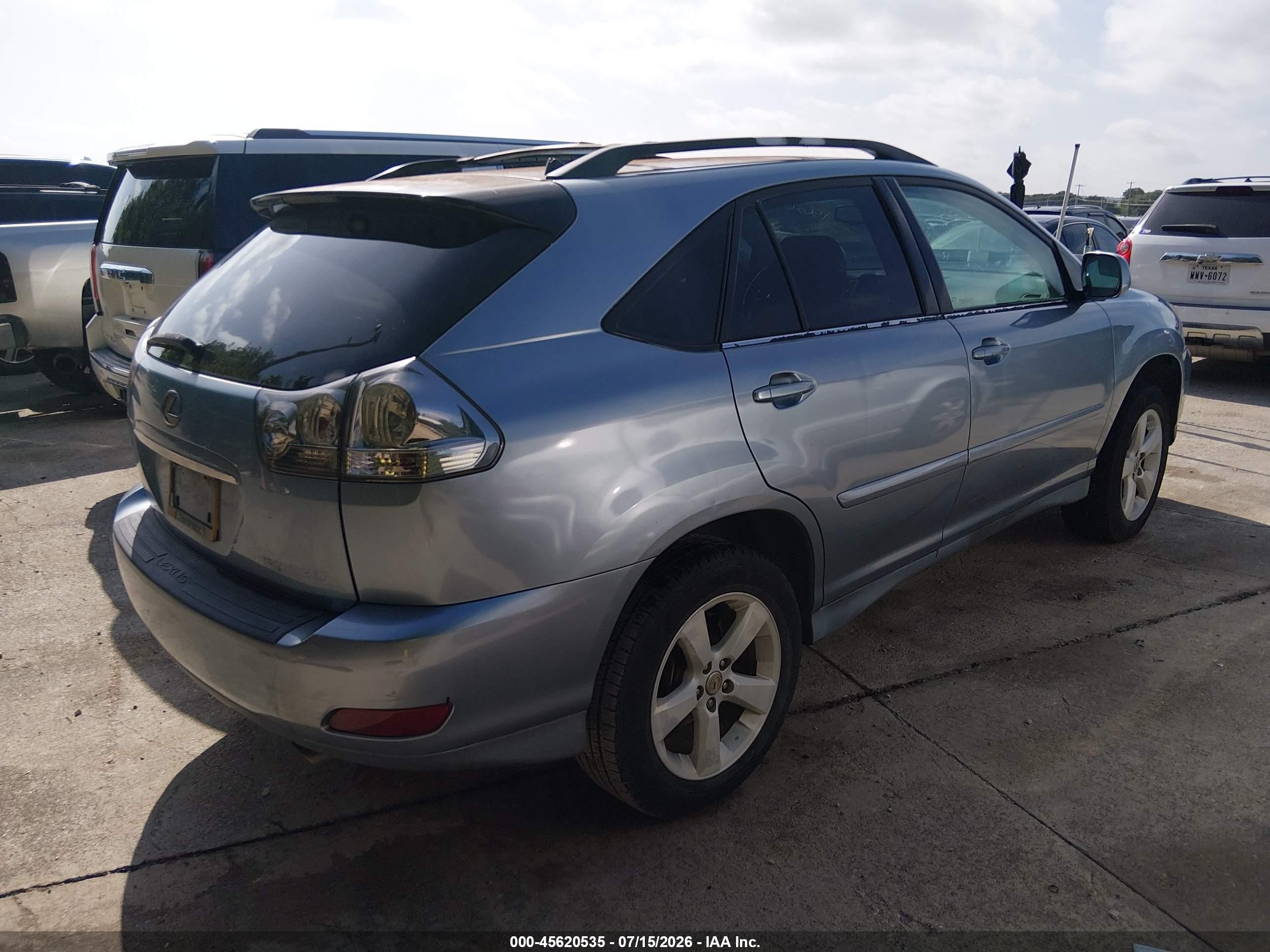 2004 Lexus Rx 330   Light Blue vin: 2T2GA31U54C008701