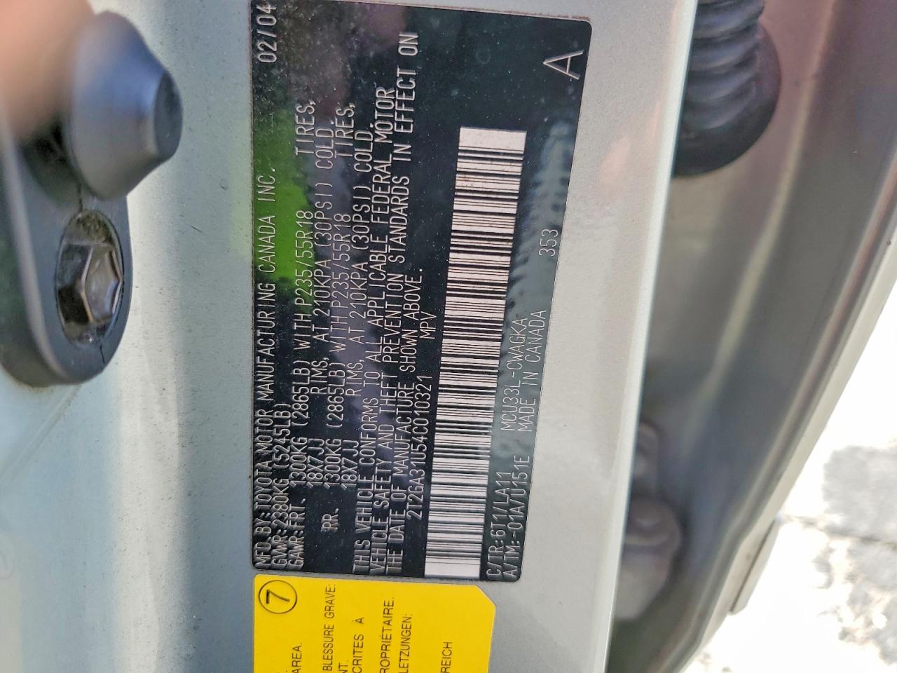 2004 Lexus Rx 330 Серебряный vin: 2T2GA31U54C010321