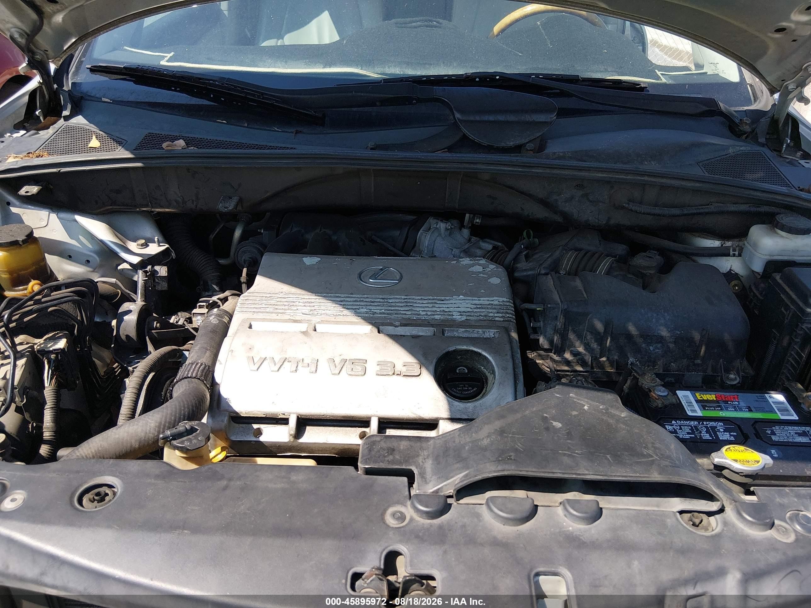 2004 Lexus Rx 330 Silver vin: 2T2GA31U54C018404