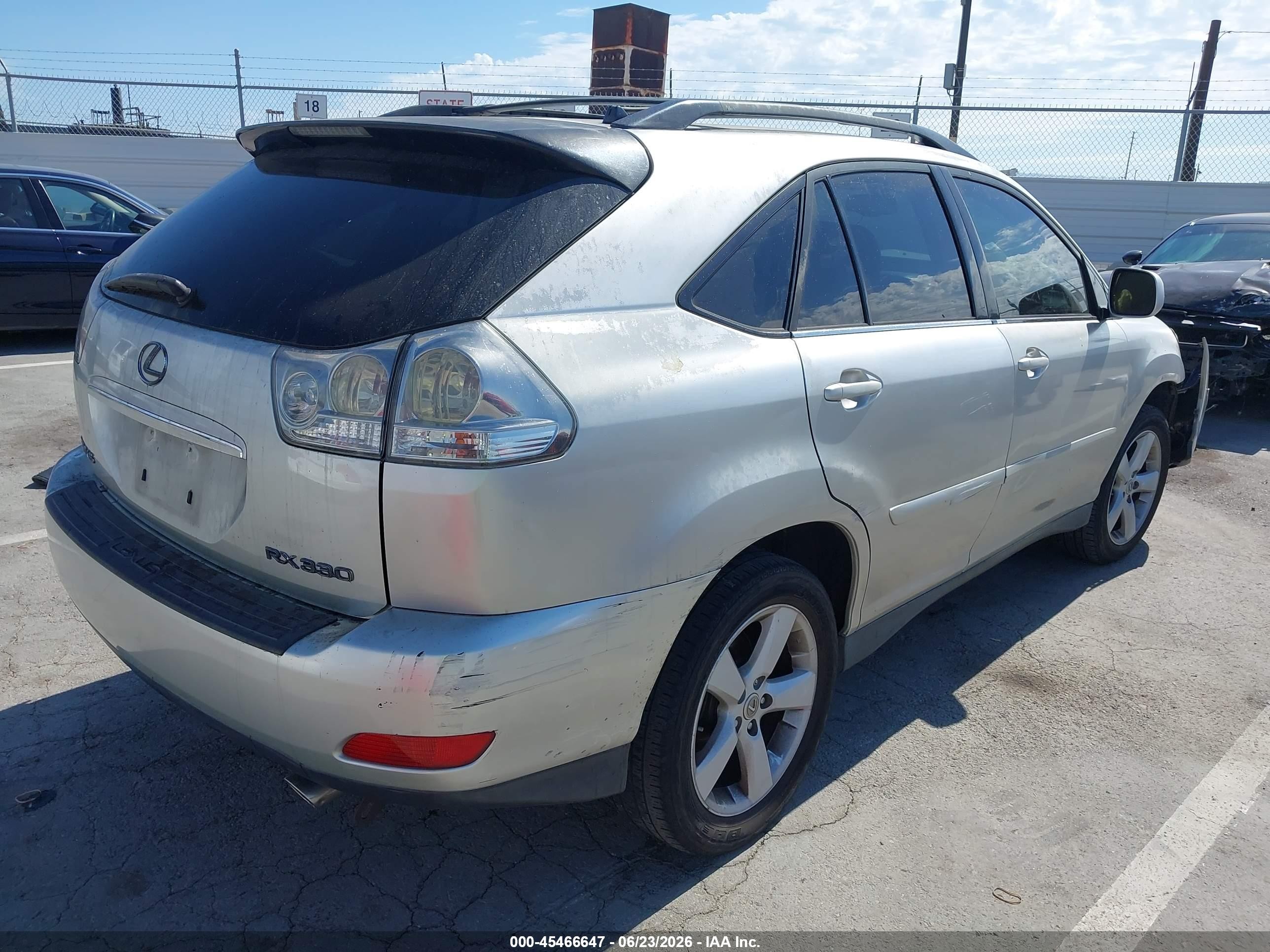 2006 Lexus Rx 330   Black vin: 2T2GA31U56C043676