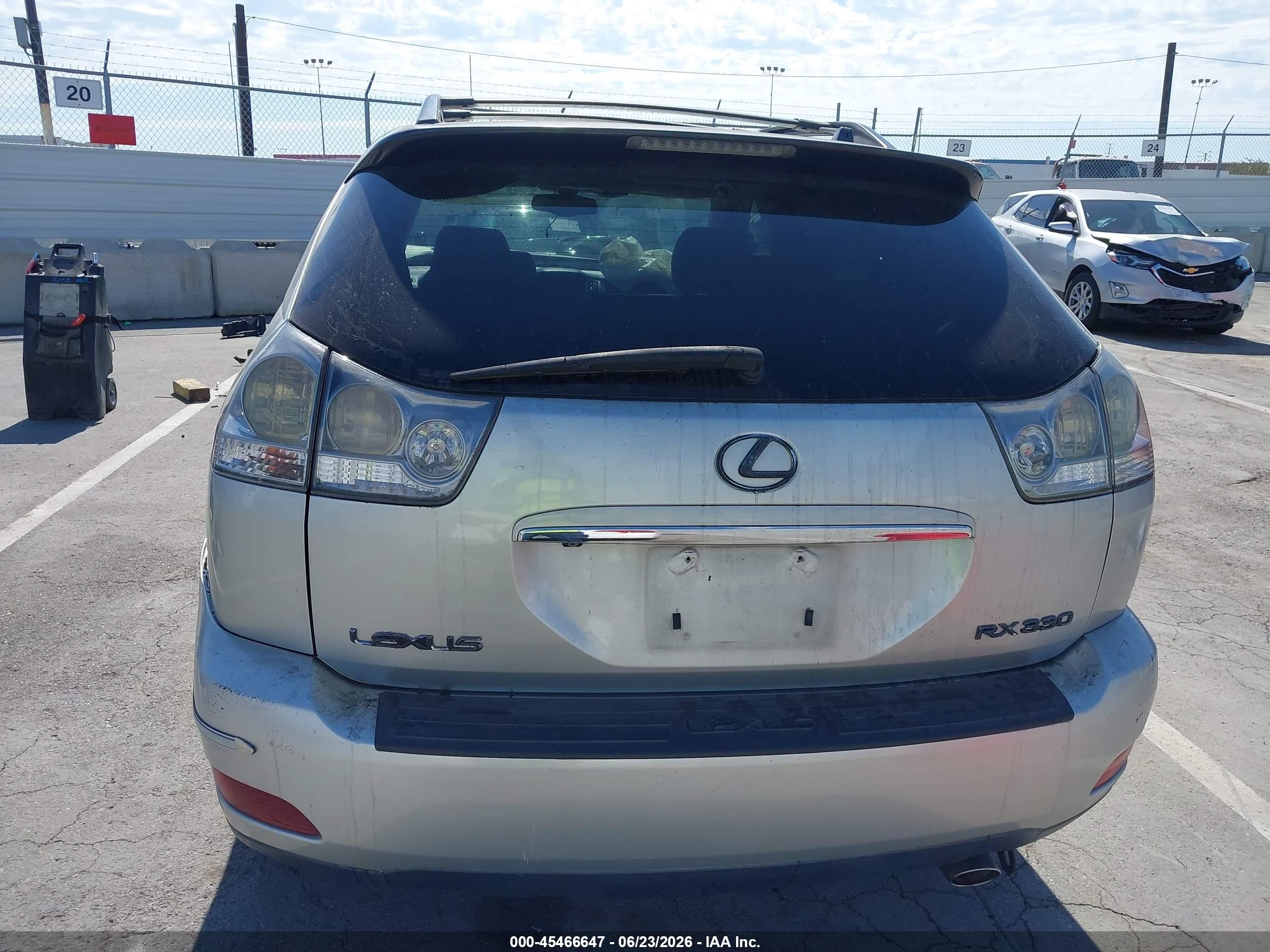 2006 Lexus Rx 330   Black vin: 2T2GA31U56C043676