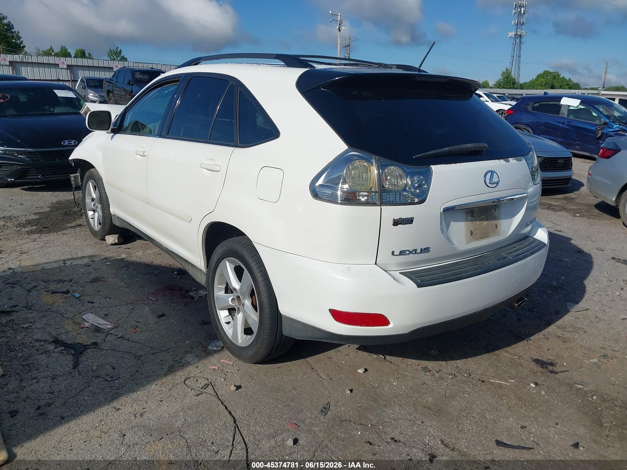 2006 Lexus Rx 330   White vin: 2T2GA31U56C044570