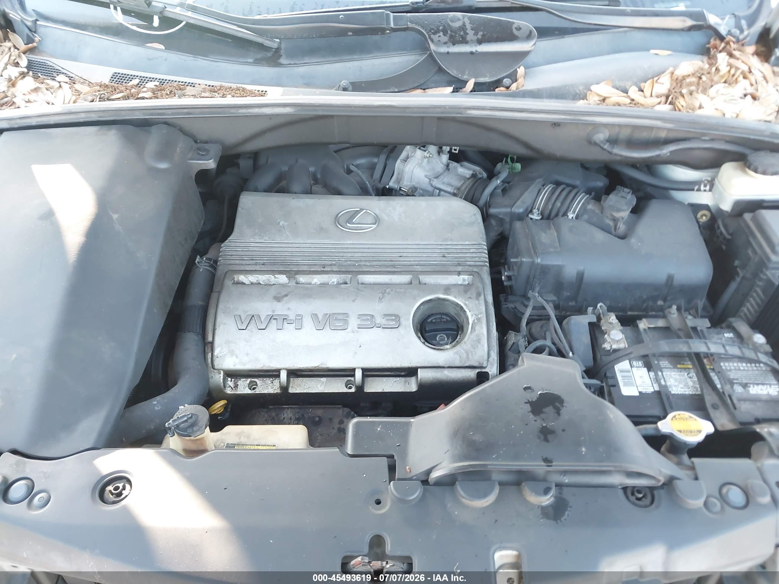 2004 Lexus Rx 330   Silver vin: 2T2GA31U64C017598