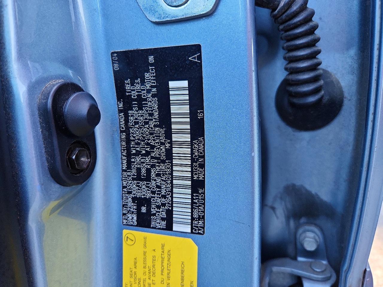 2004 Lexus Rx 330 Blue vin: 2T2GA31U64C018301