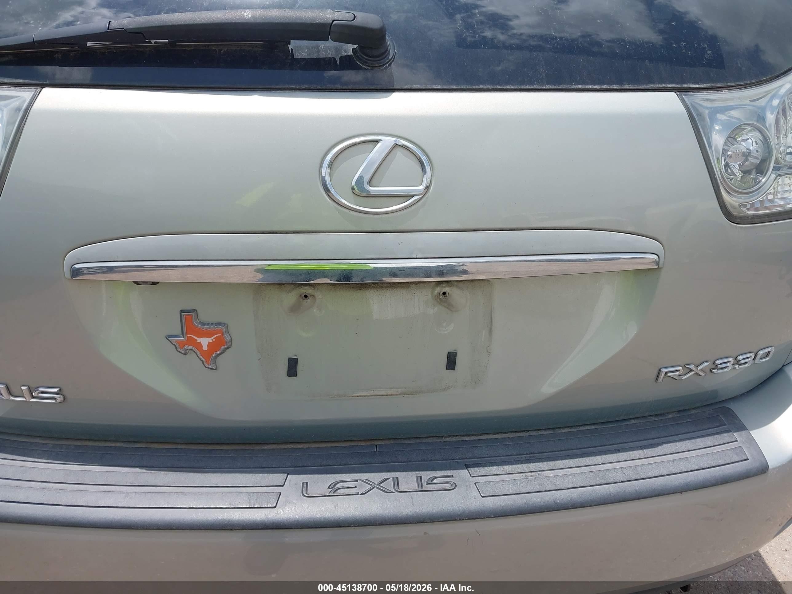 2005 Lexus Rx 330   Silver vin: 2T2GA31U65C025797