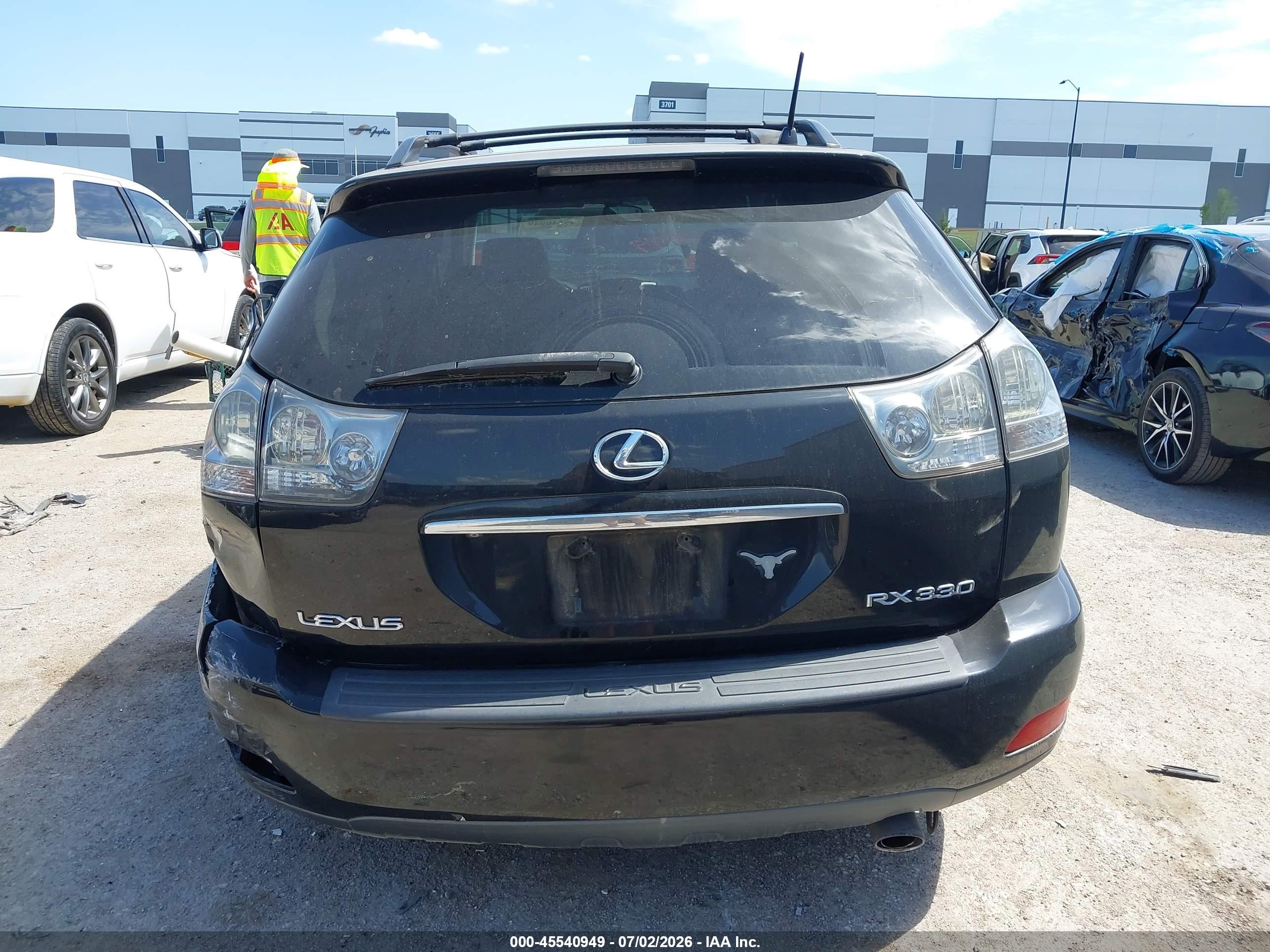 2006 Lexus Rx 330 Black vin: 2T2GA31U66C044433
