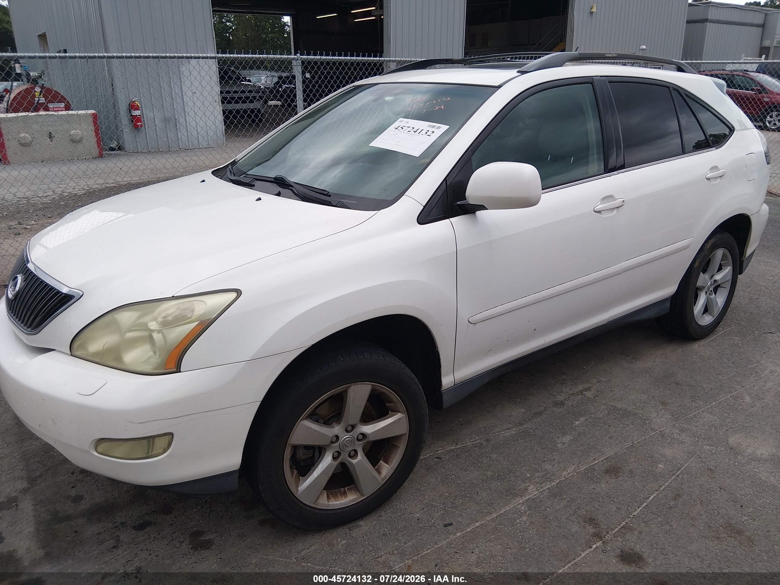 2006 Lexus Rx 330   White vin: 2T2GA31U66C047557