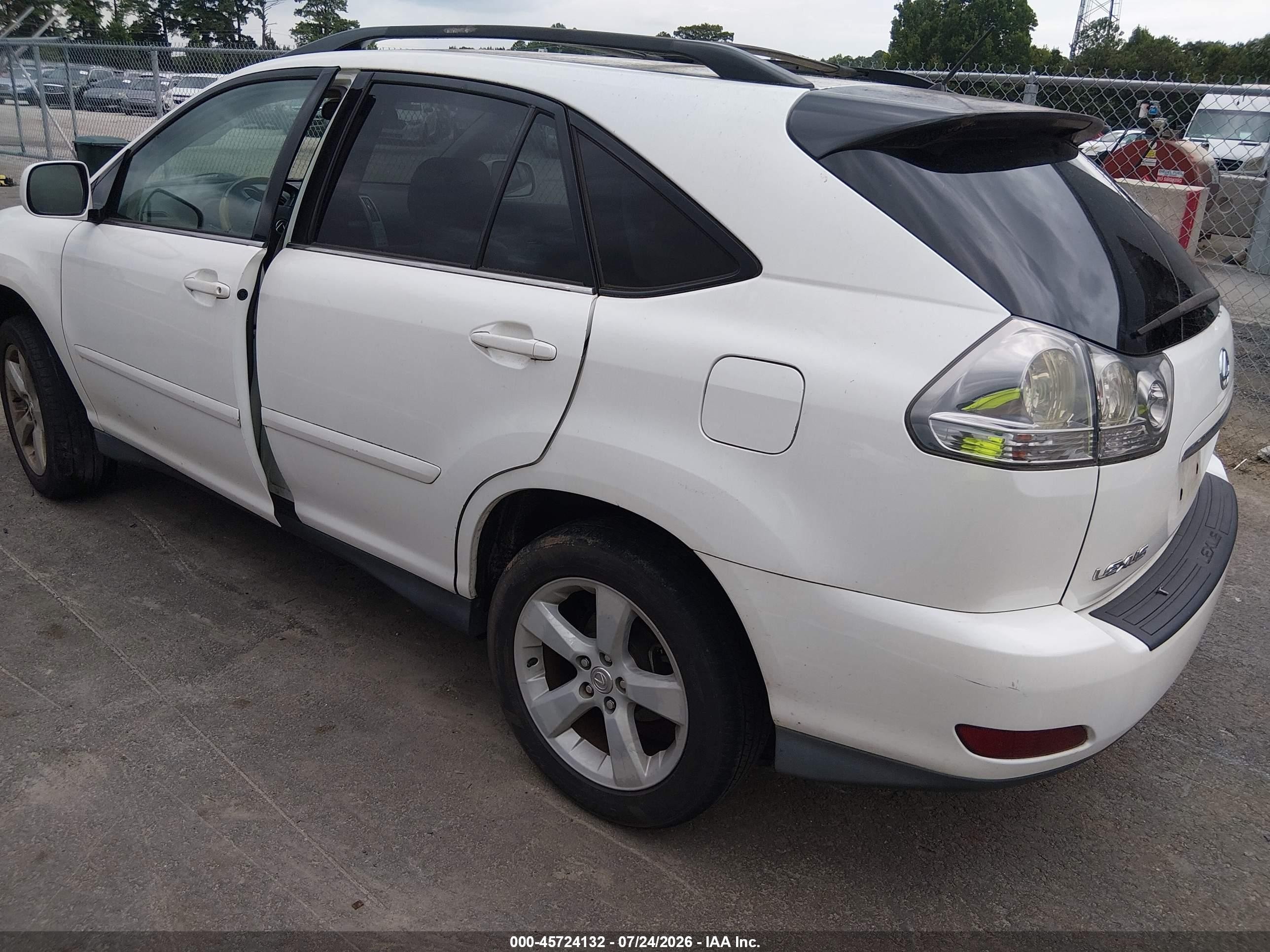2006 Lexus Rx 330   White vin: 2T2GA31U66C047557