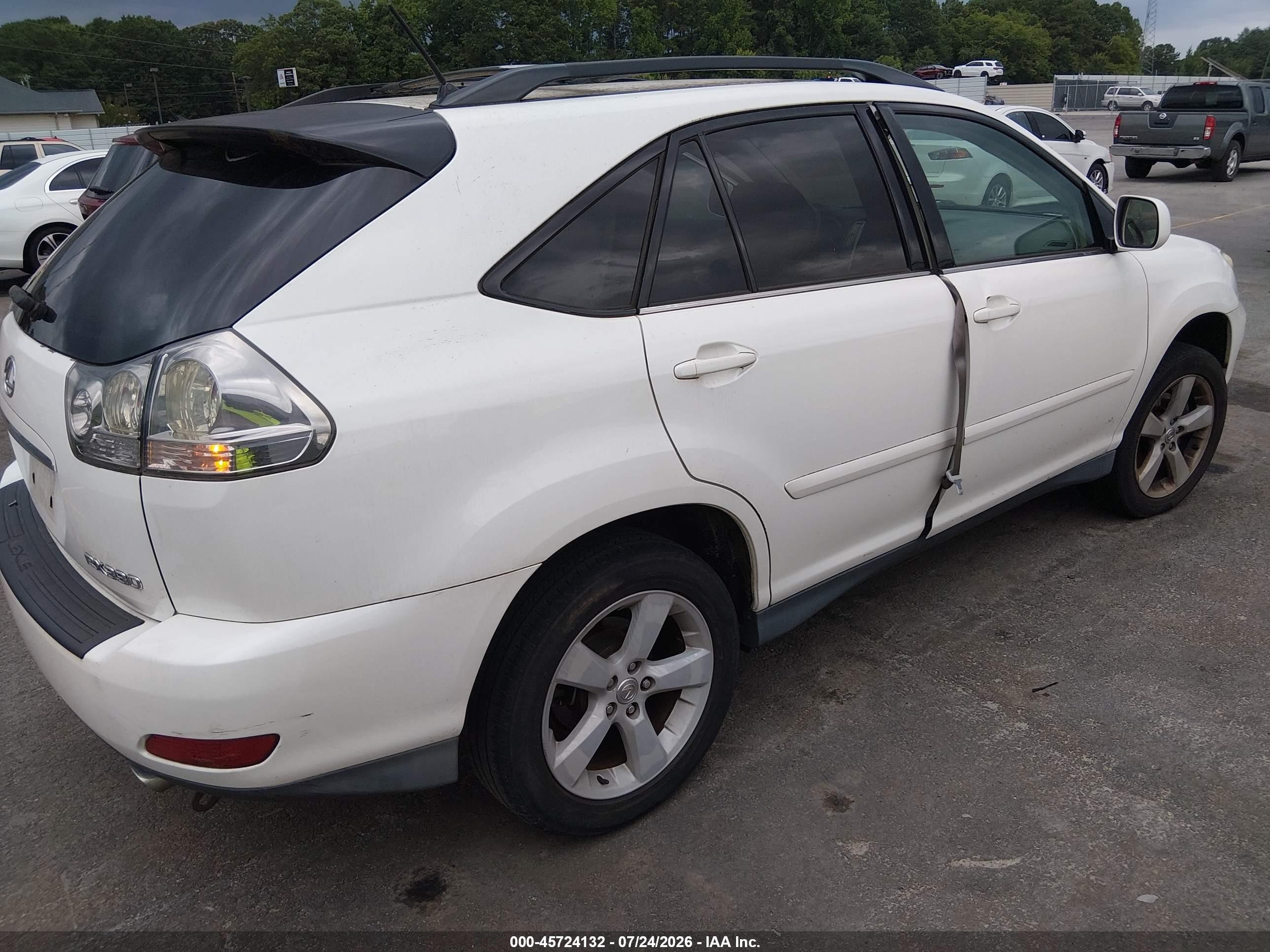 2006 Lexus Rx 330   White vin: 2T2GA31U66C047557