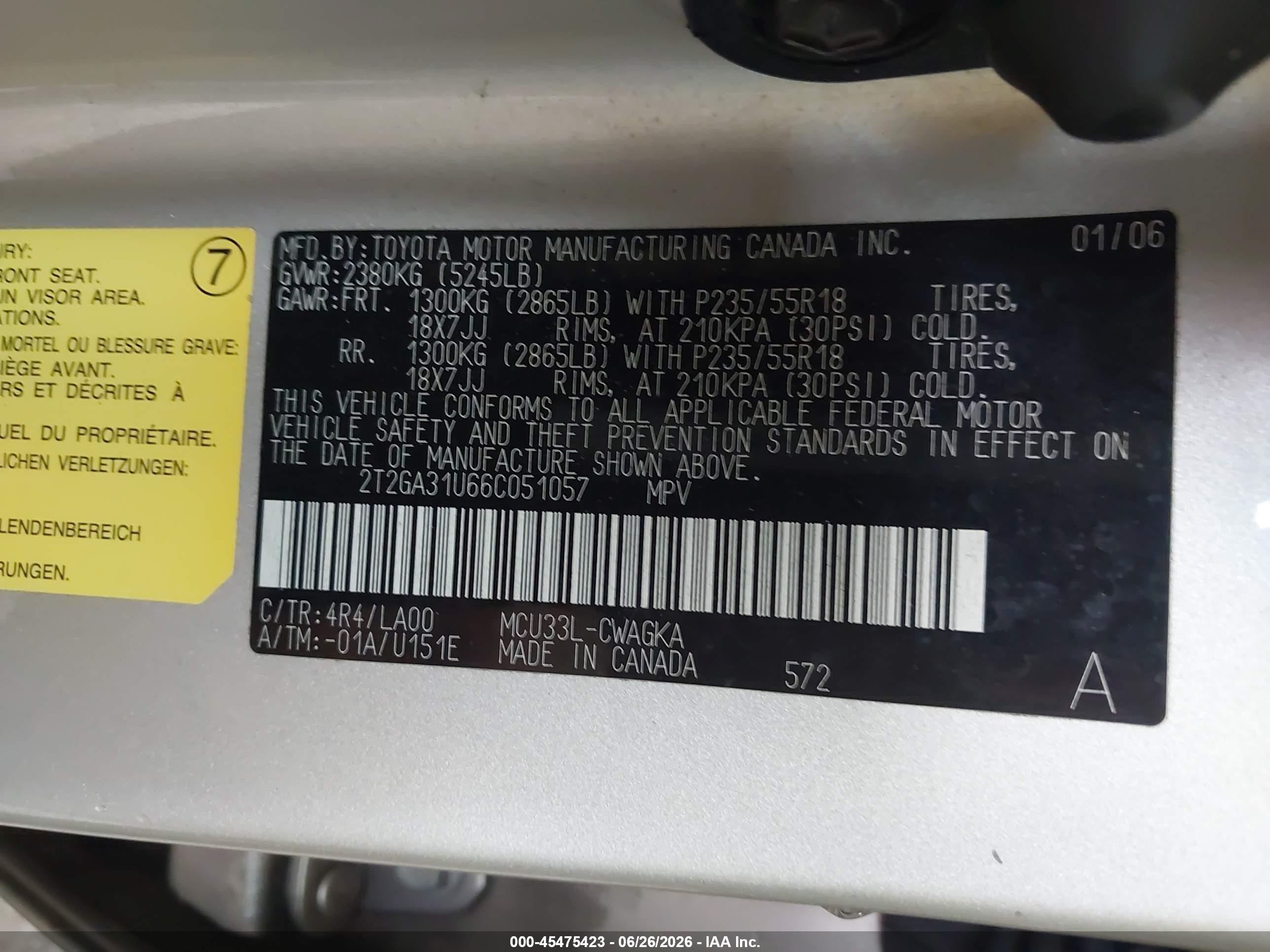 2006 Lexus Rx 330 Tan vin: 2T2GA31U66C051057