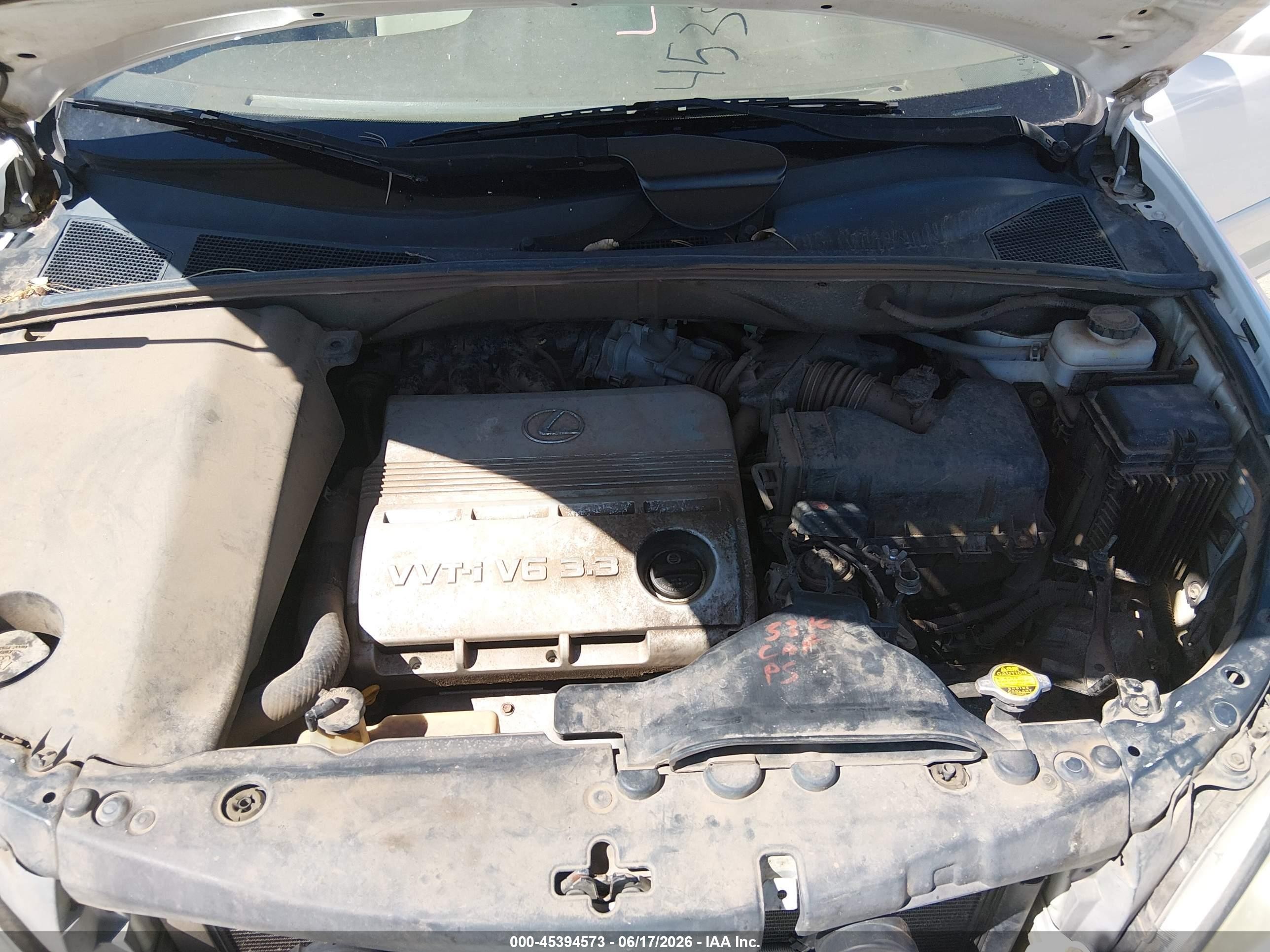 2004 Lexus Rx 330 White vin: 2T2GA31U74C014855