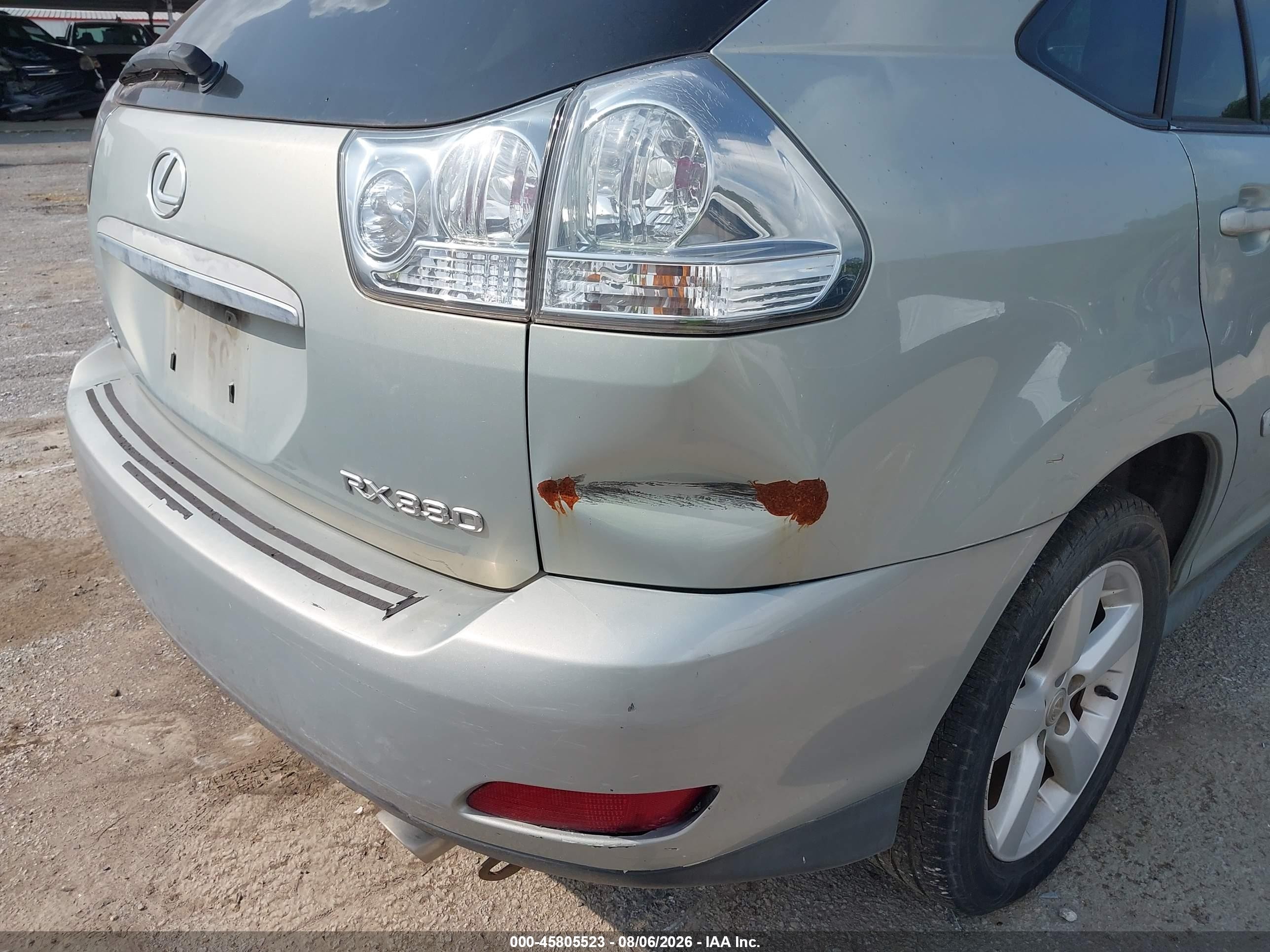 2005 Lexus Rx 330   Silver vin: 2T2GA31U75C021189