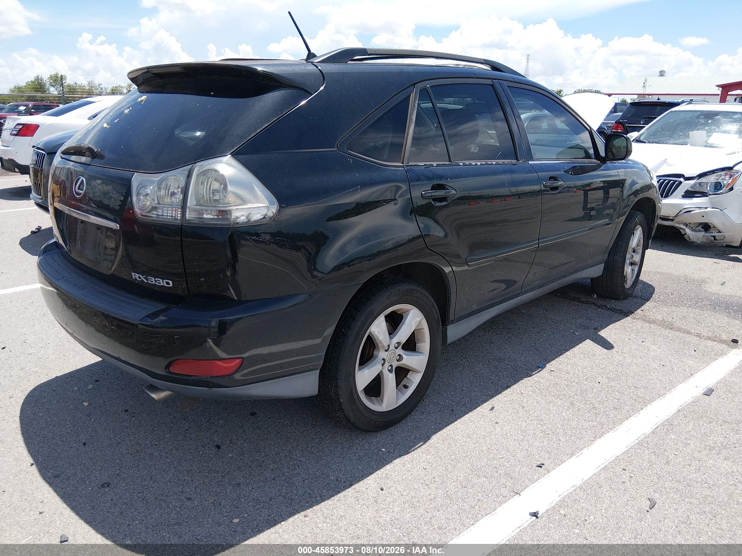 2005 Lexus Rx 330   Black vin: 2T2GA31U75C030409