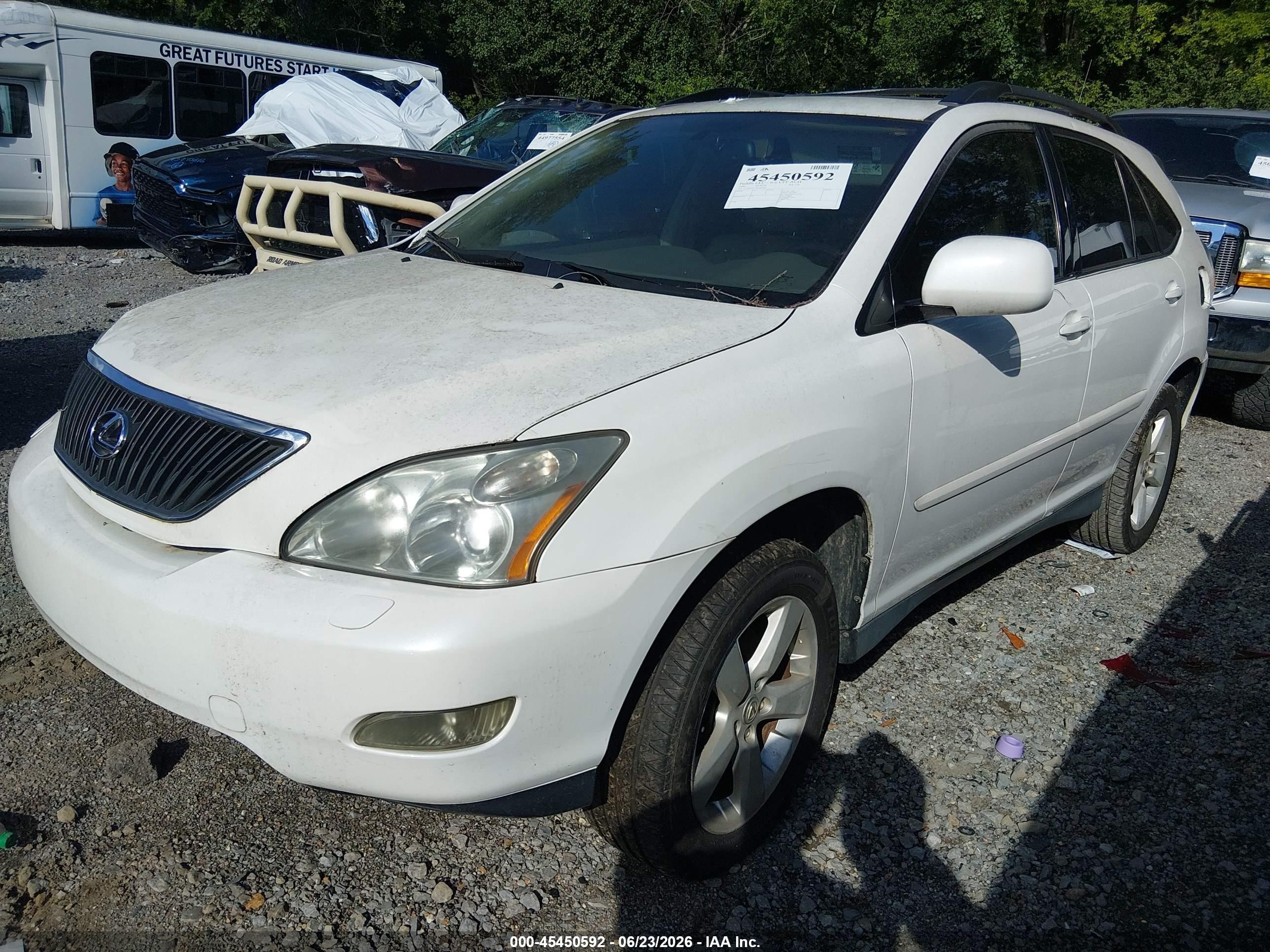 2006 Lexus Rx 330   White vin: 2T2GA31U76C047602