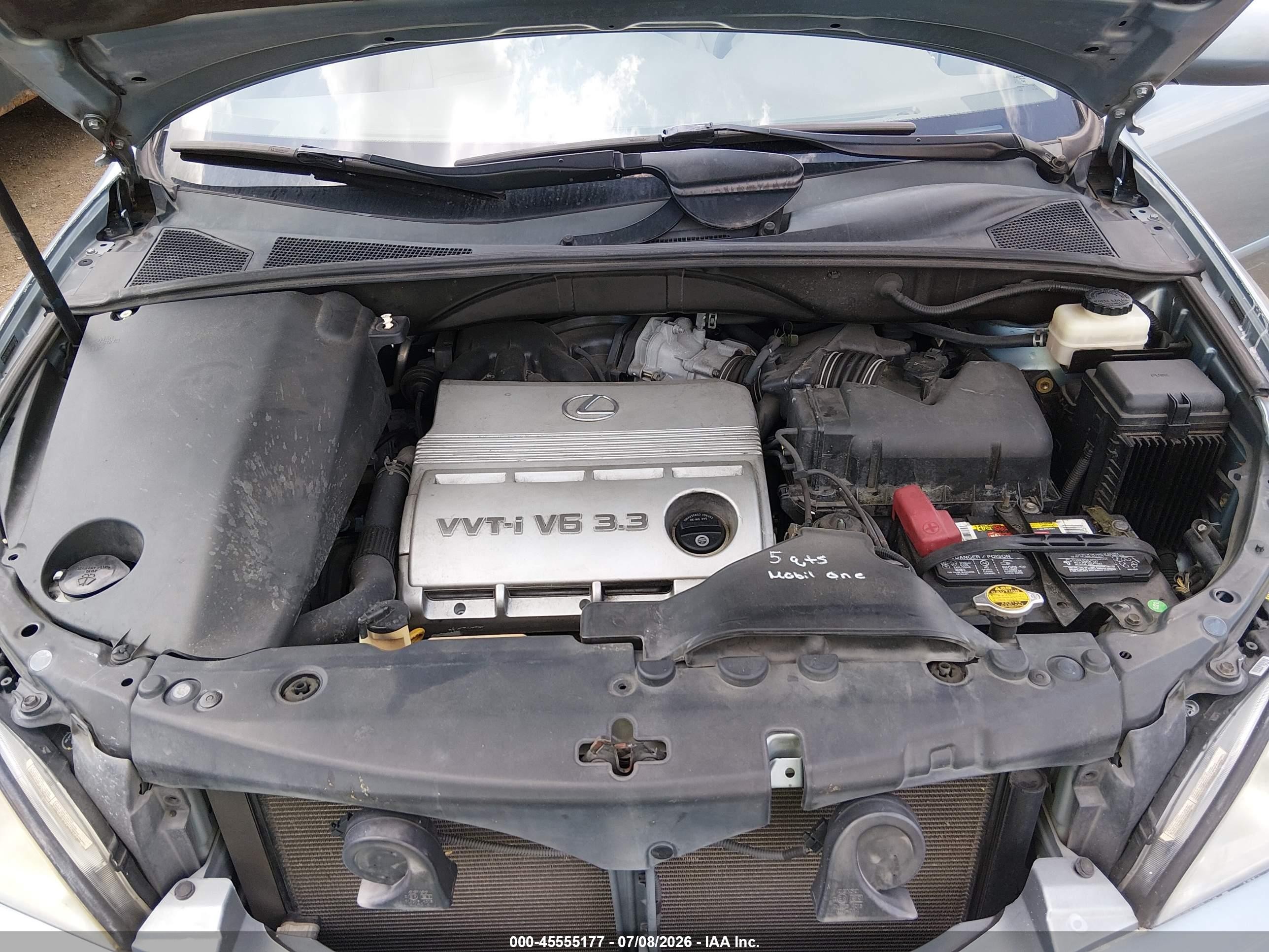 2005 Lexus Rx 330   Light Blue vin: 2T2GA31U85C031018
