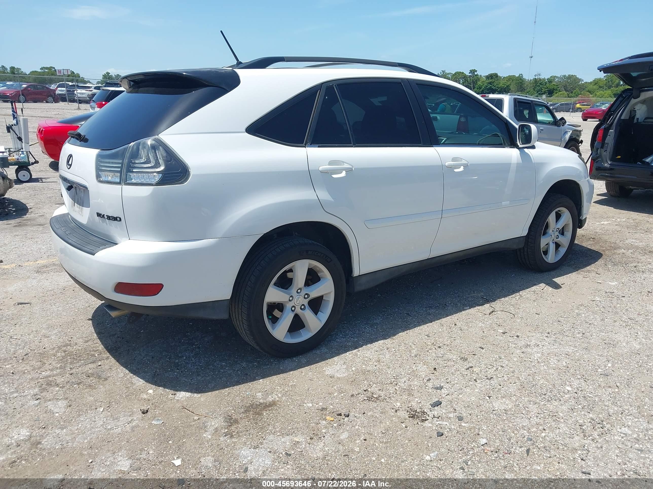 2005 Lexus Rx 330 White vin: 2T2GA31U85C041466