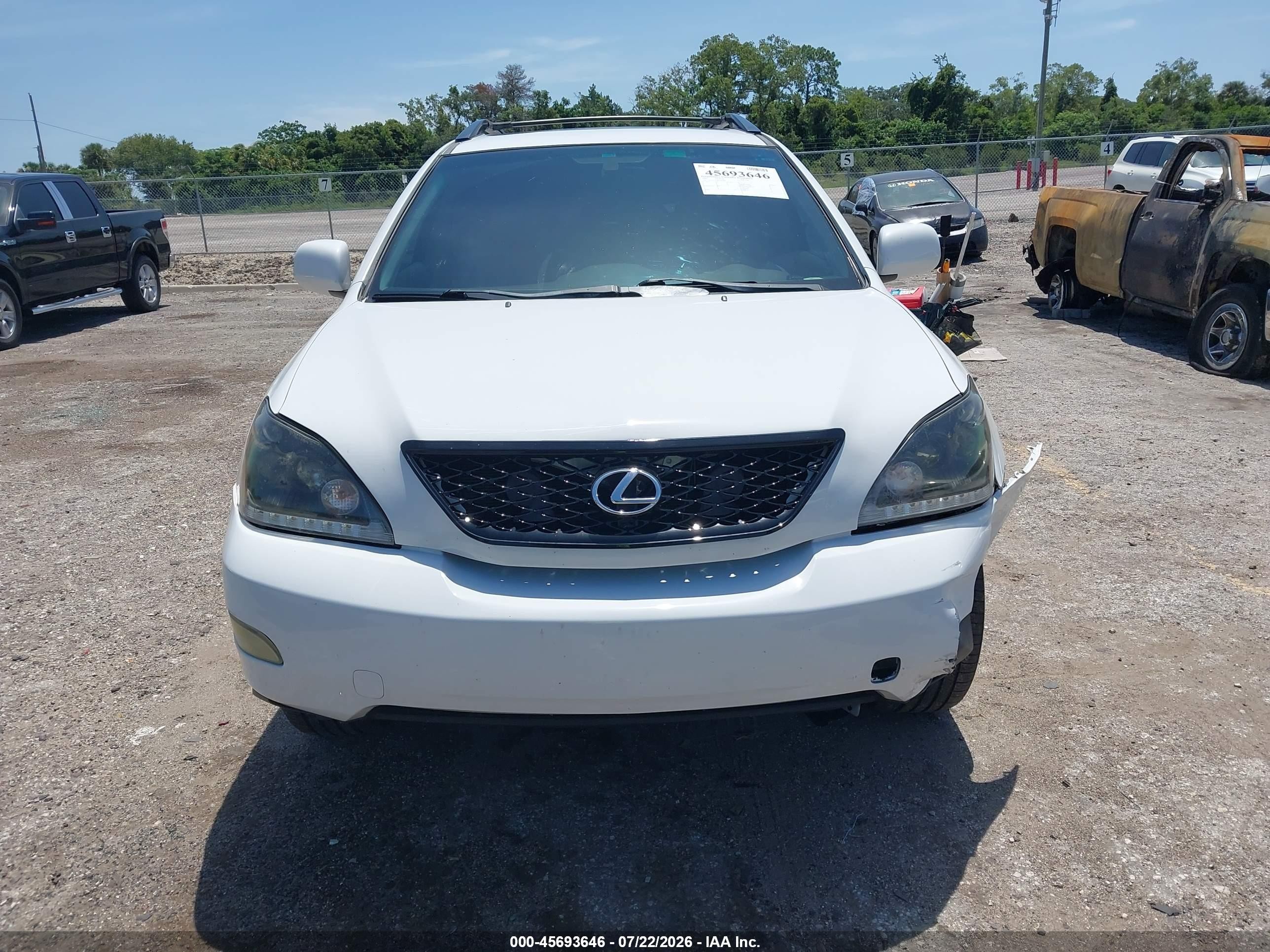 2005 Lexus Rx 330 White vin: 2T2GA31U85C041466