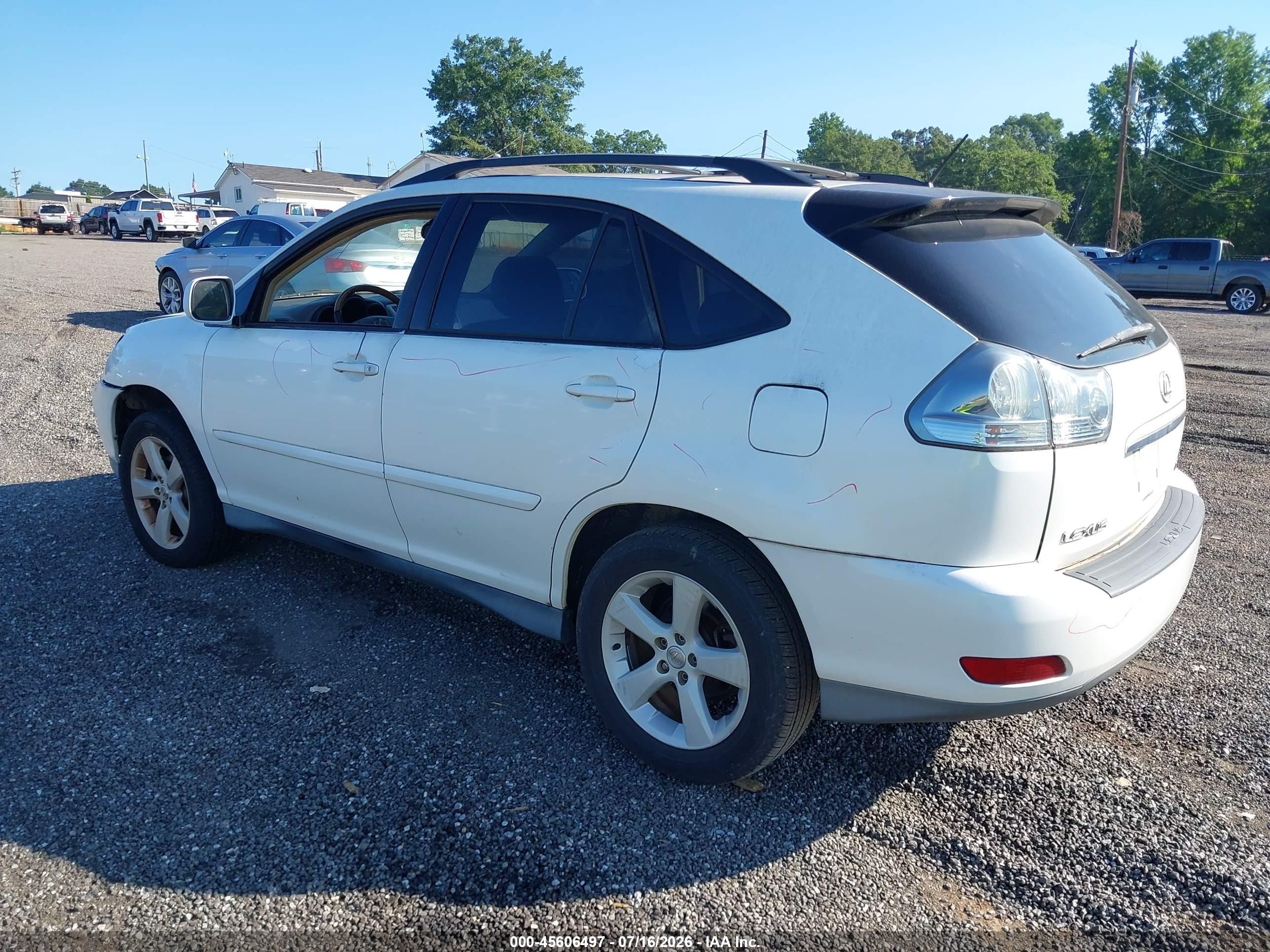 2005 Lexus Rx 330   White vin: 2T2GA31U95C019962