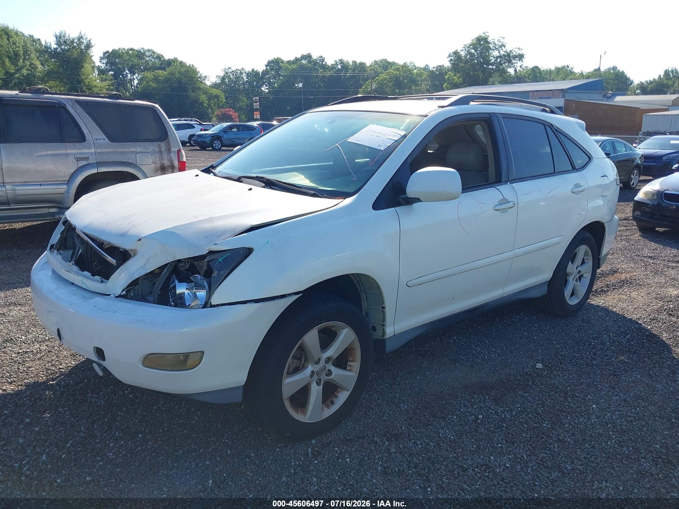2005 Lexus Rx 330   White vin: 2T2GA31U95C019962