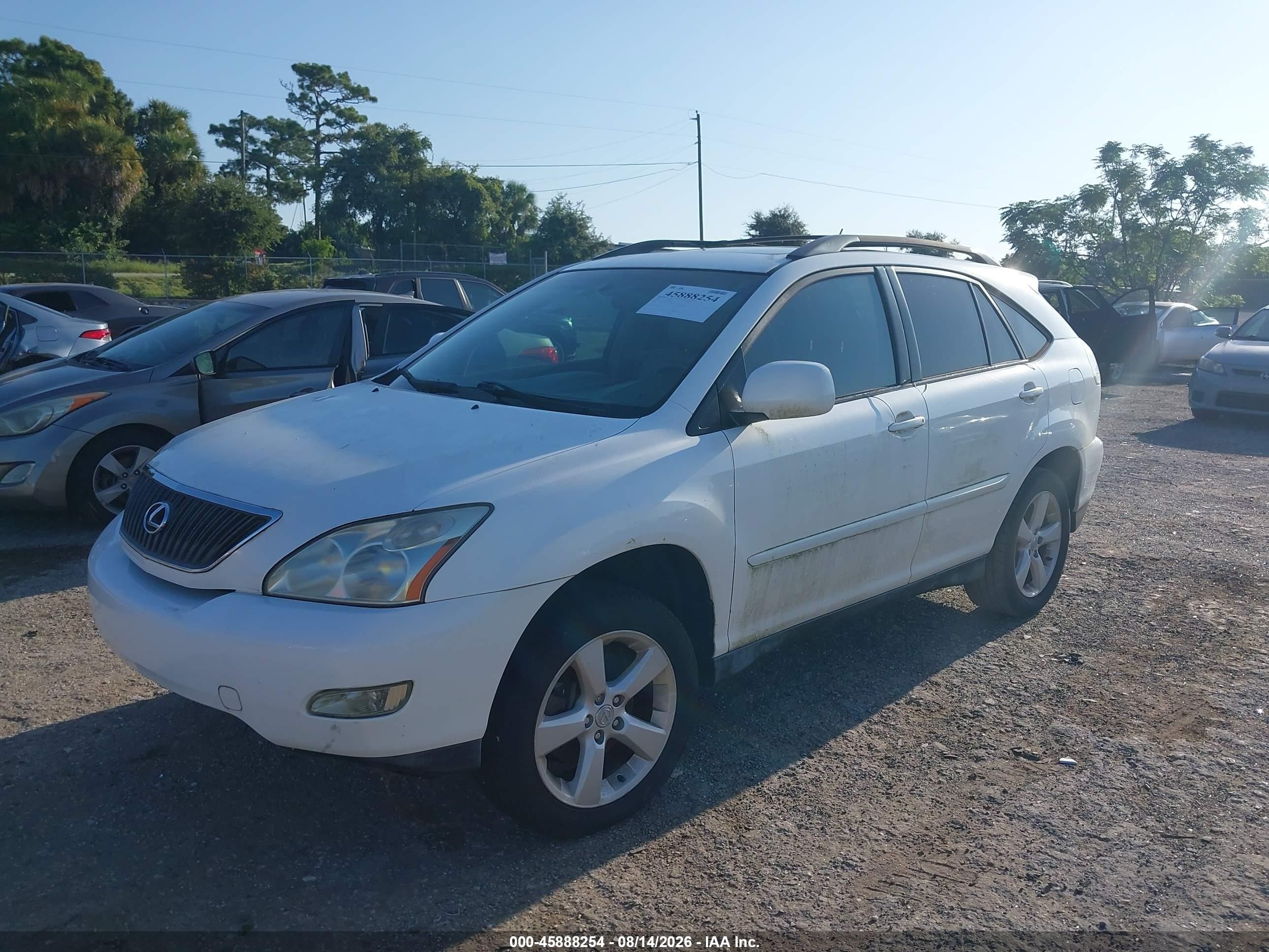 2005 Lexus Rx 330   White vin: 2T2GA31UX5C036981