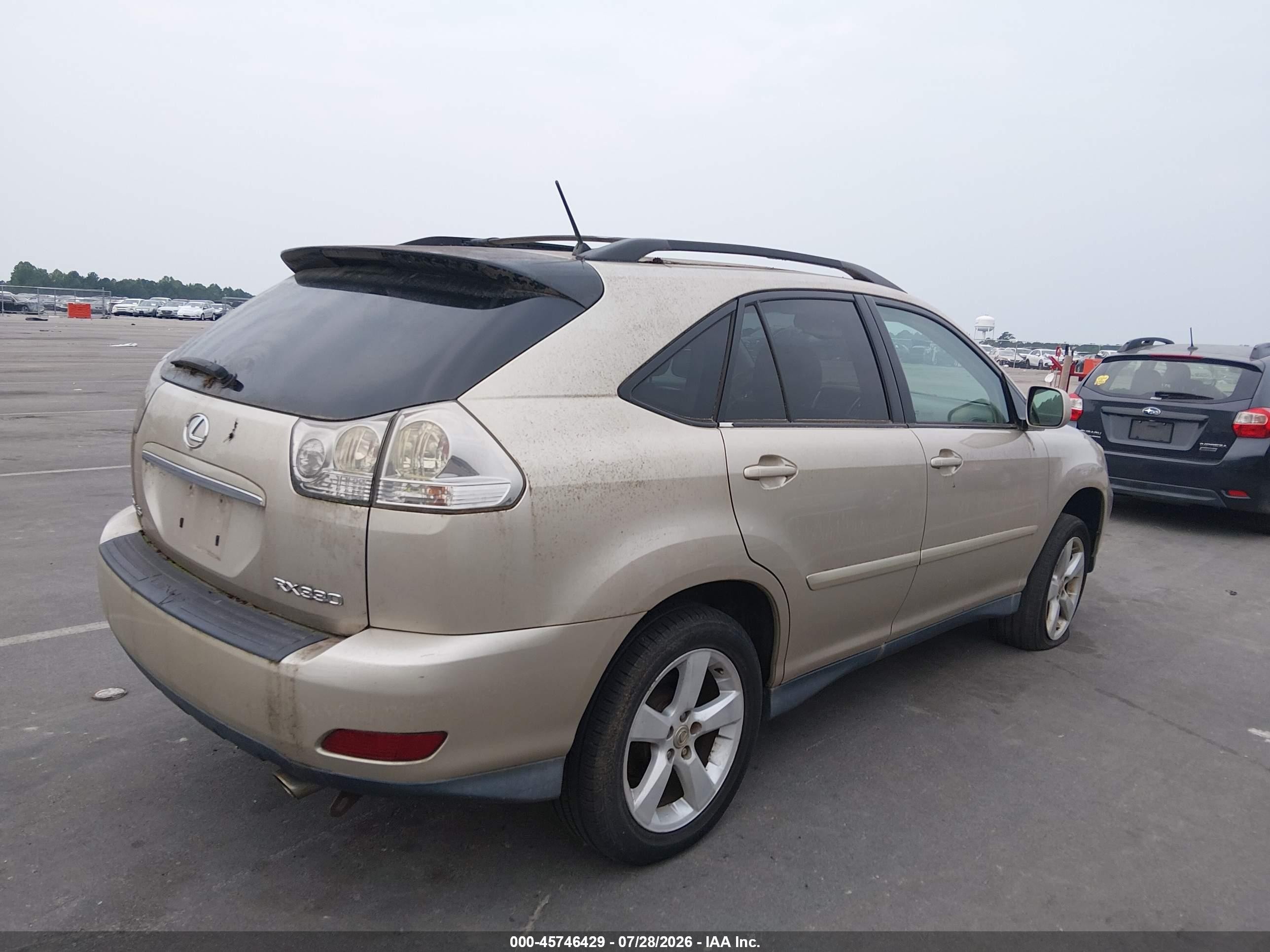 2006 Lexus Rx 330   Champagne vin: 2T2GA31UX6C047822