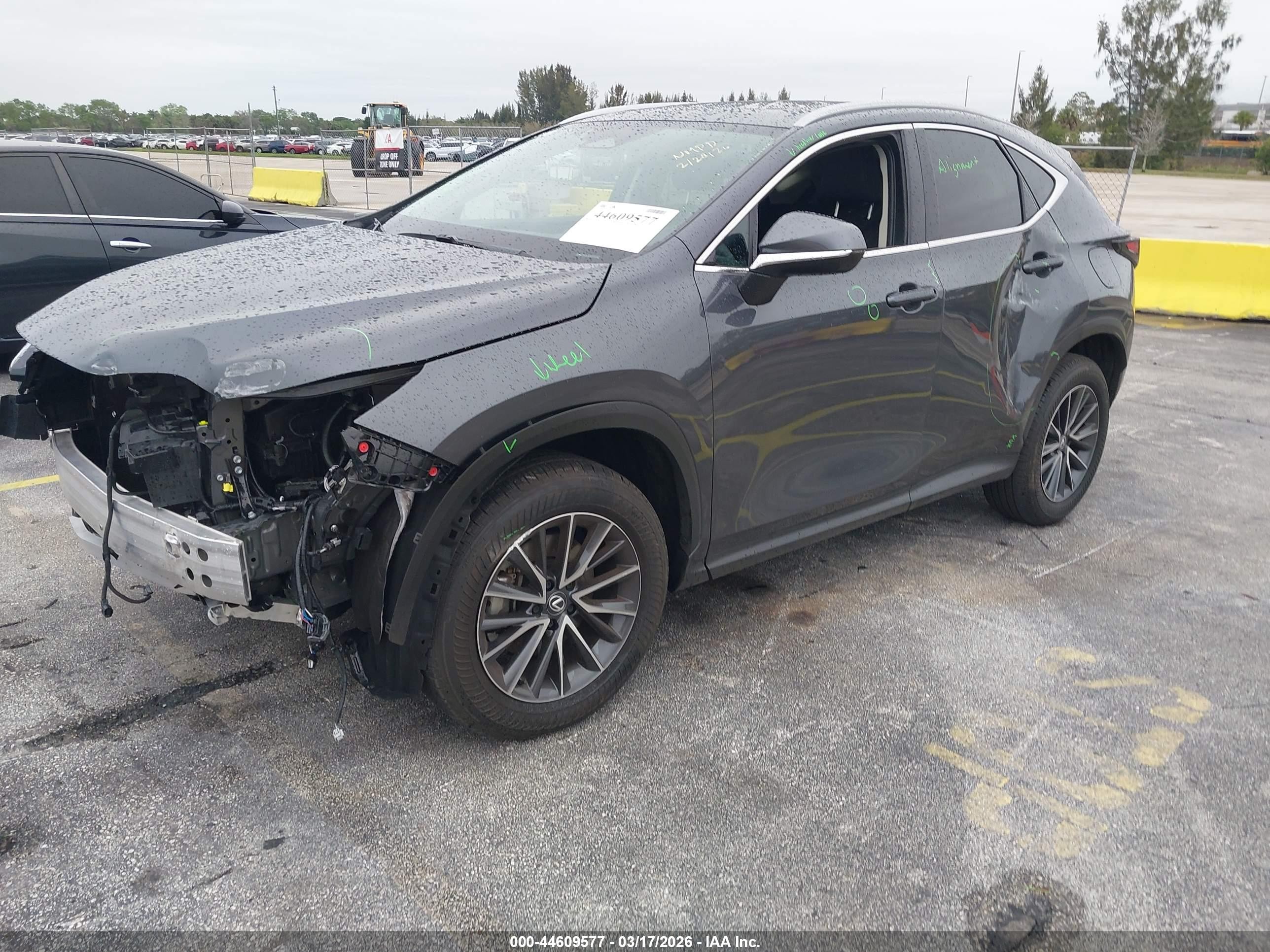 2025 Lexus Nx 250 Premium Серый vin: 2T2GDCAZ4SC029393