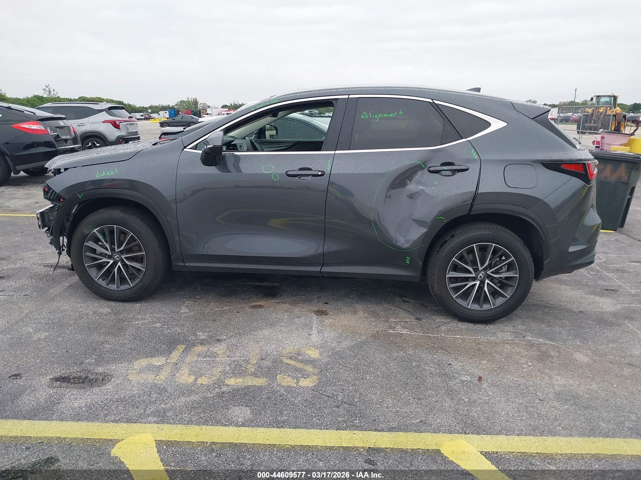 2025 Lexus Nx 250 Premium Серый vin: 2T2GDCAZ4SC029393