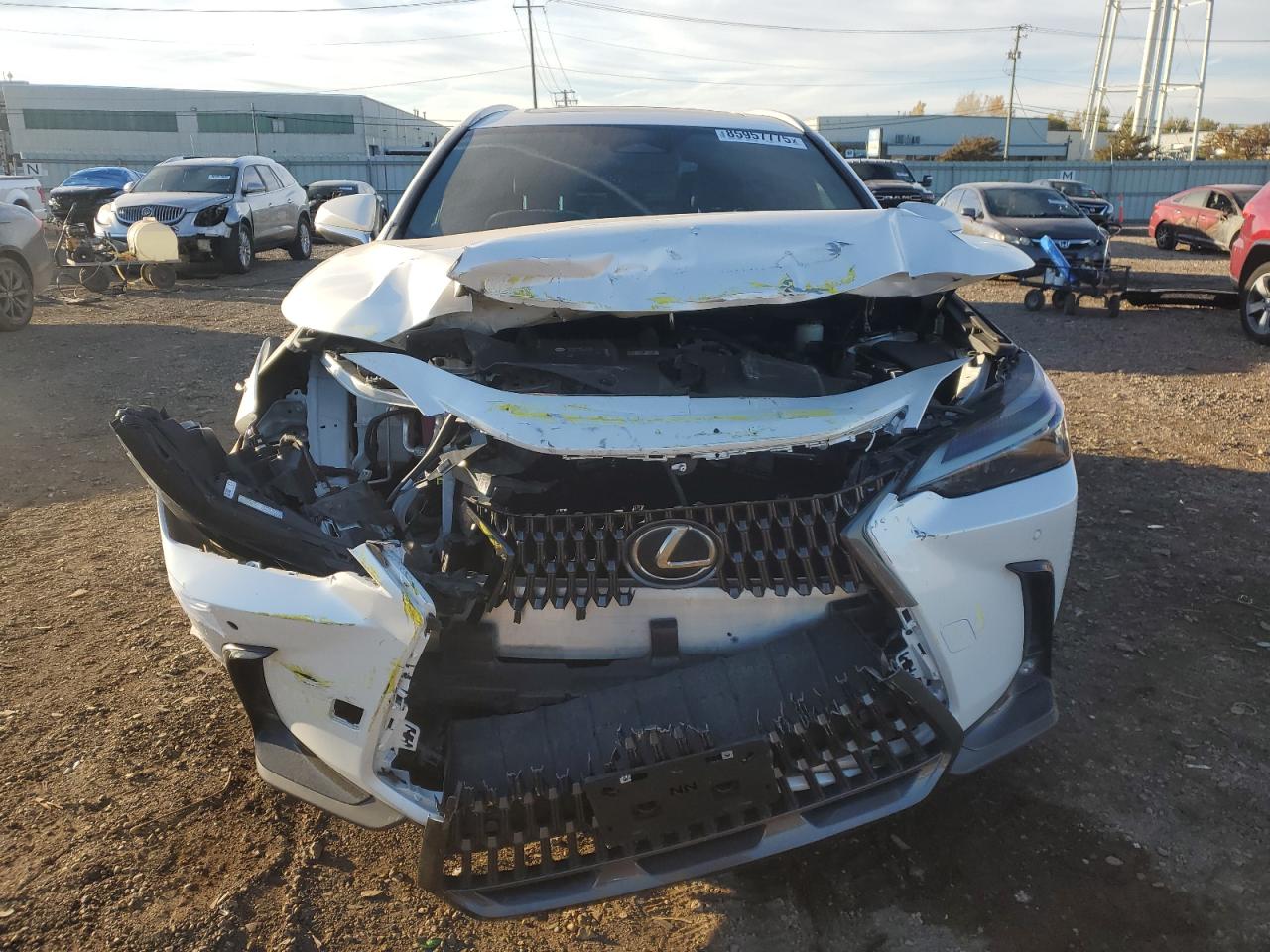 2022 Lexus Nx 350 Белый vin: 2T2GGCEZ0NC002259