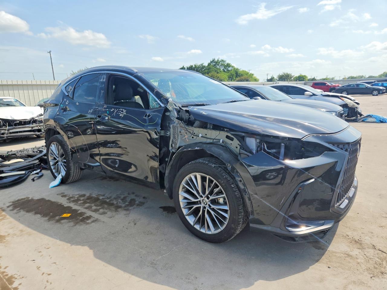 2022 Lexus Nx 350 Черный vin: 2T2GGCEZ3NC004247