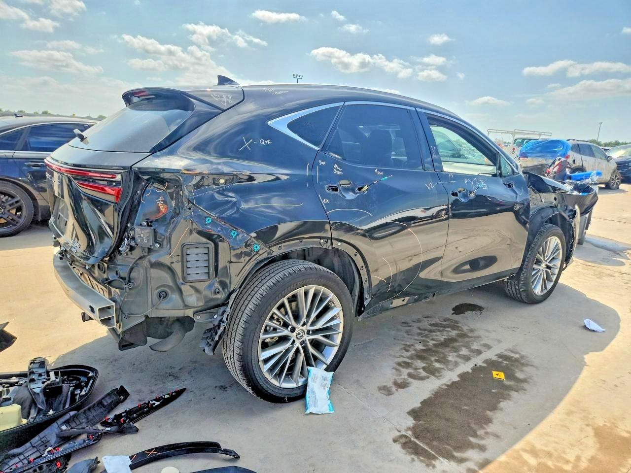 2022 Lexus Nx 350 Черный vin: 2T2GGCEZ3NC004247
