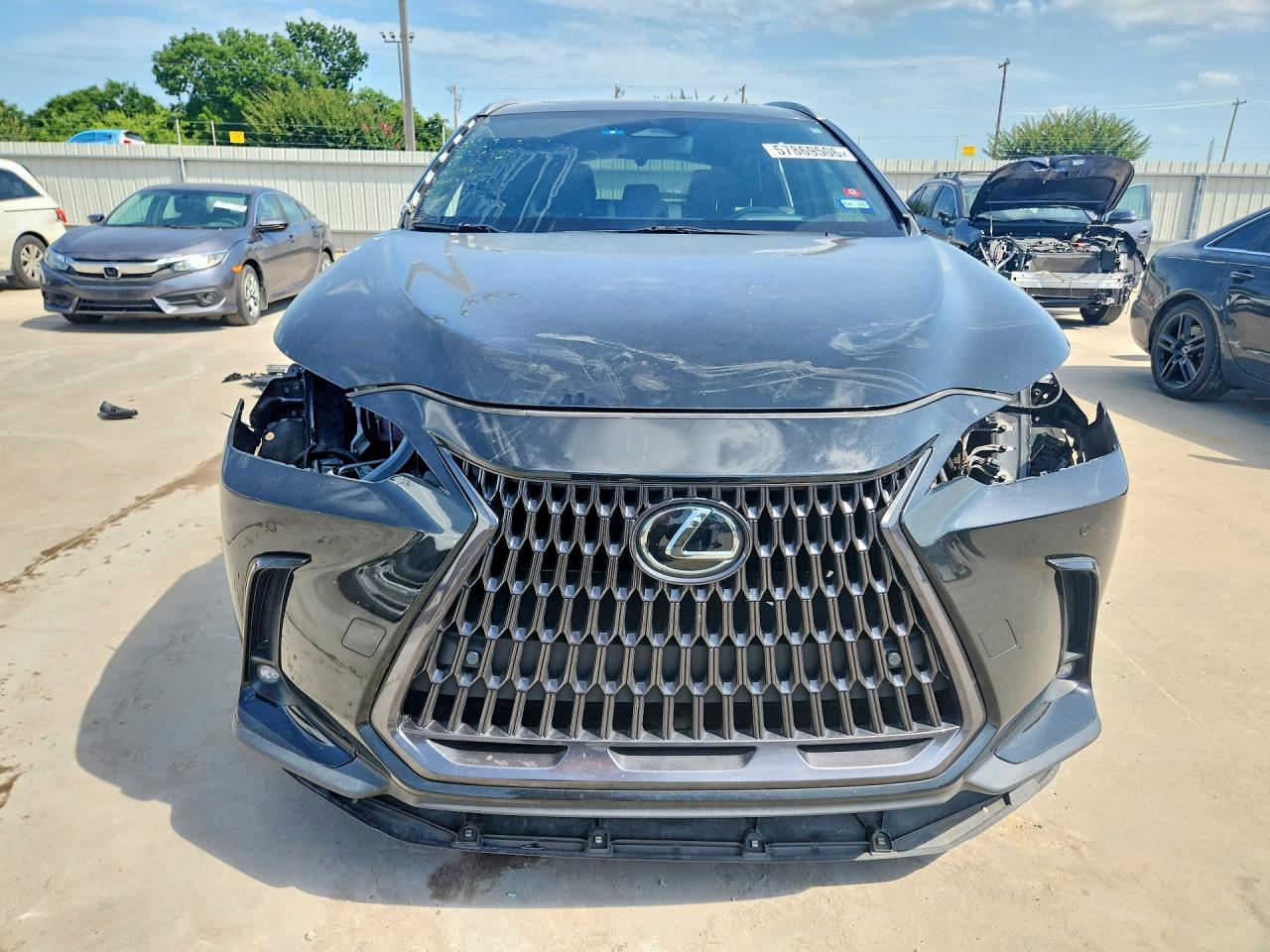 2022 Lexus Nx 350 Черный vin: 2T2GGCEZ3NC004247