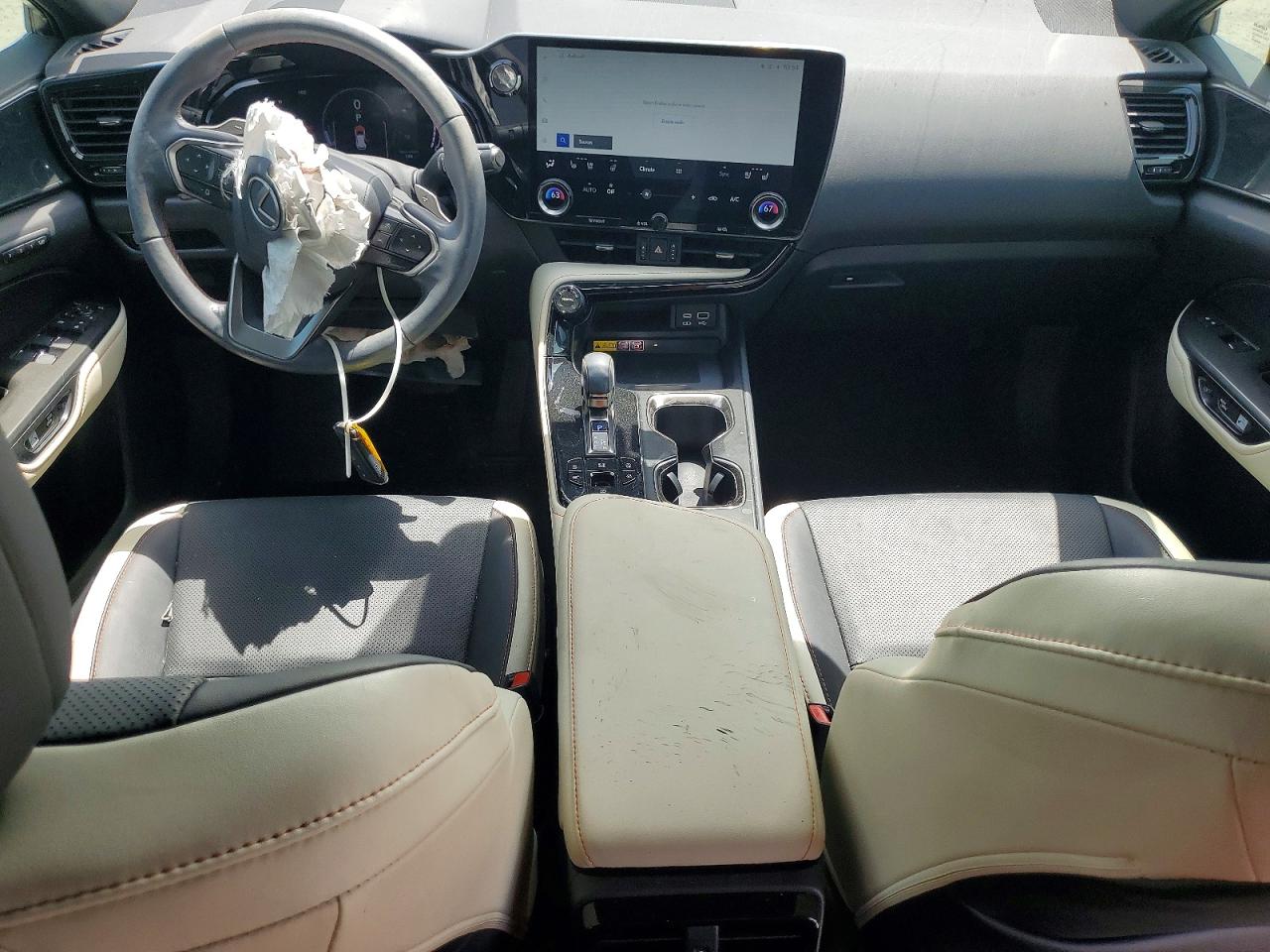 2022 Lexus Nx 350 White vin: 2T2GGCEZ4NC003804