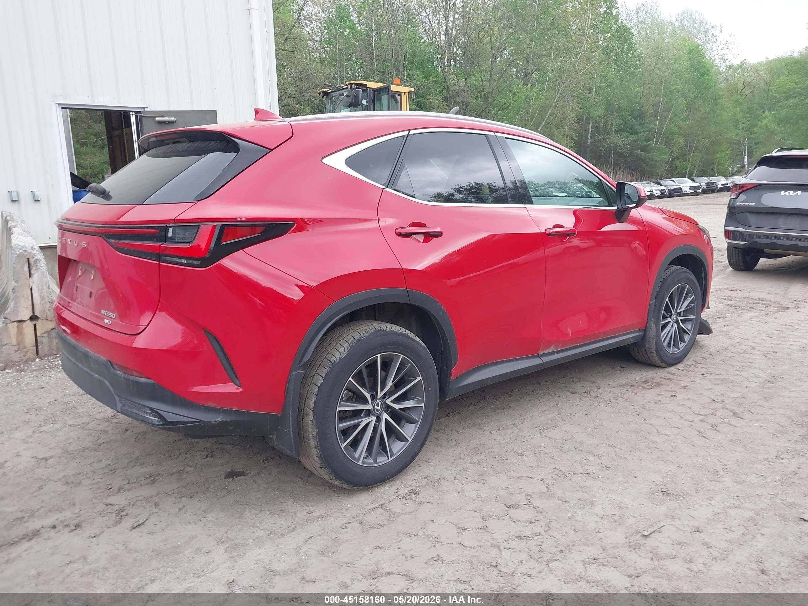 2022 Lexus Nx 350 Premium Red vin: 2T2GGCEZ5NC014519