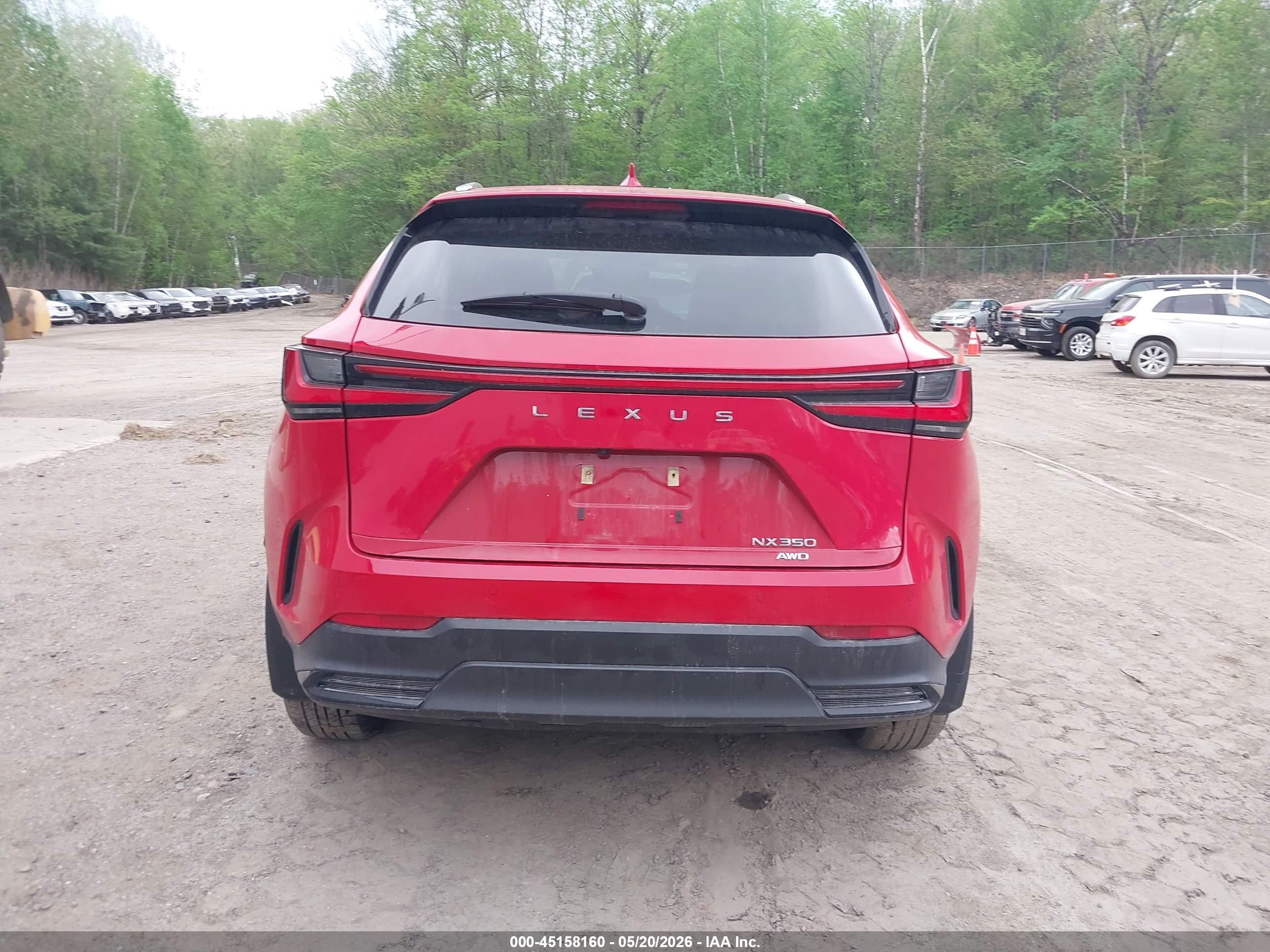 2022 Lexus Nx 350 Premium Red vin: 2T2GGCEZ5NC014519