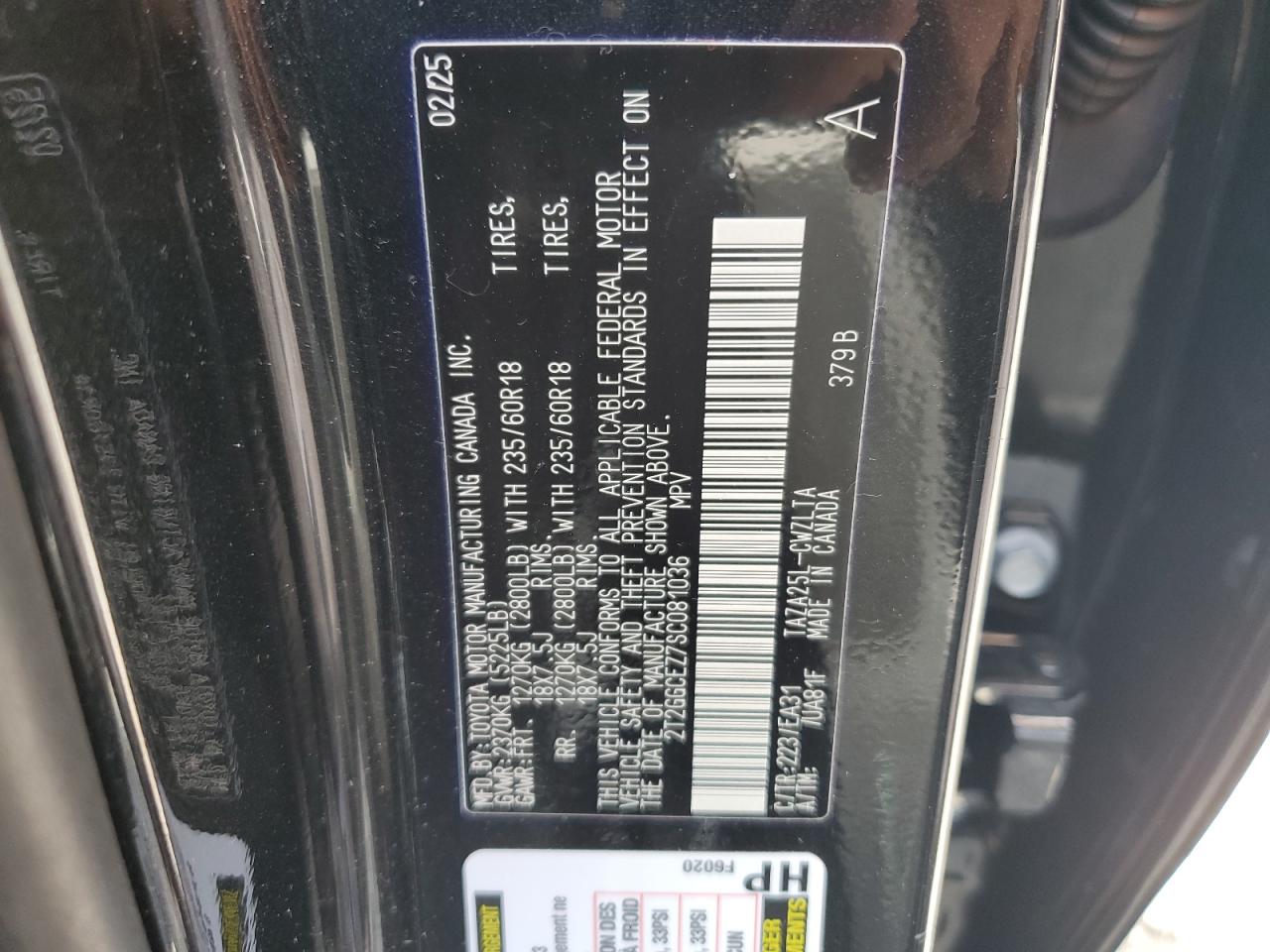 2025 Lexus Nx 350 Premium Black vin: 2T2GGCEZ7SC081036