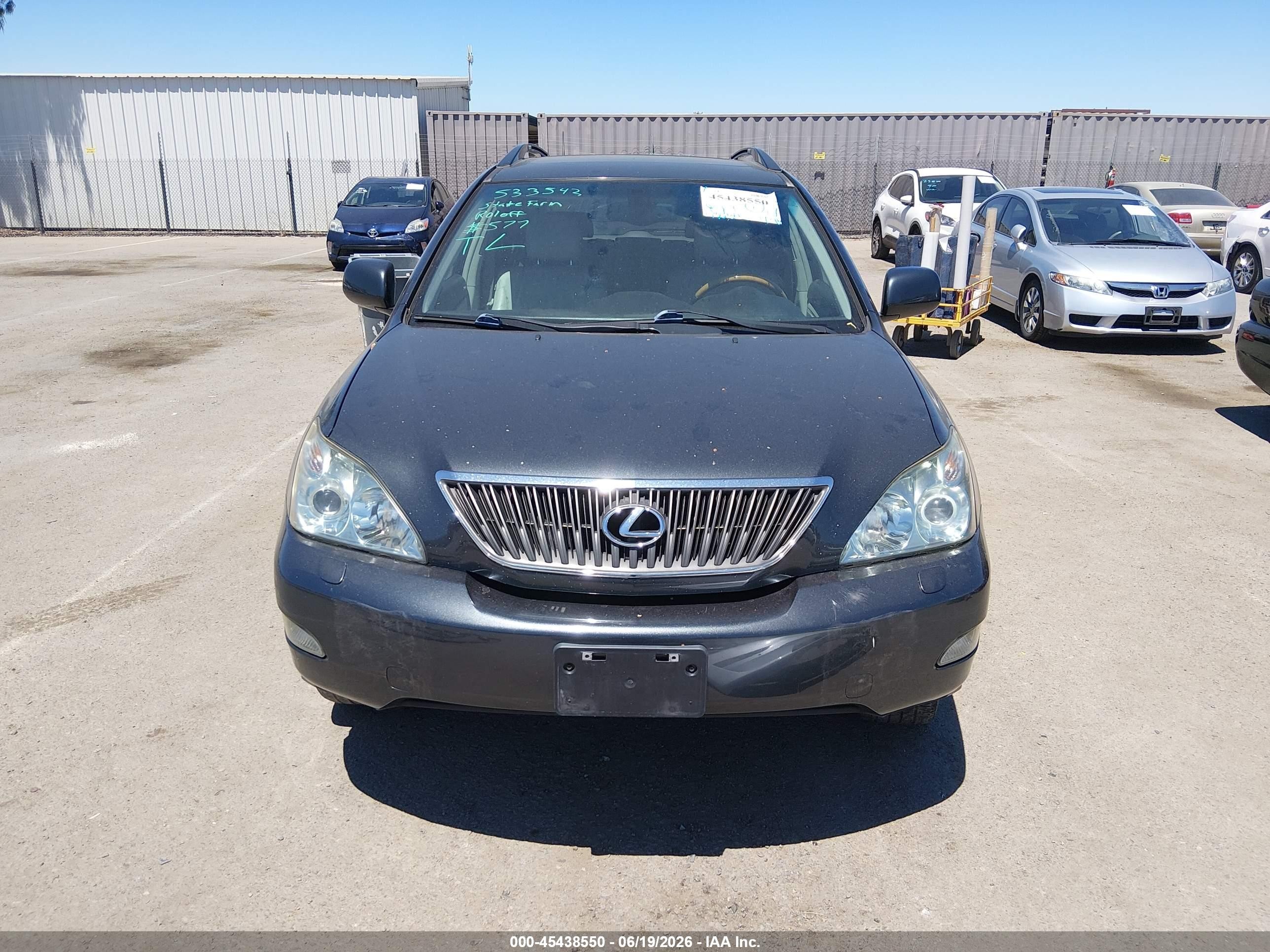 2007 Lexus Rx 350   Черный vin: 2T2GK31U07C002452