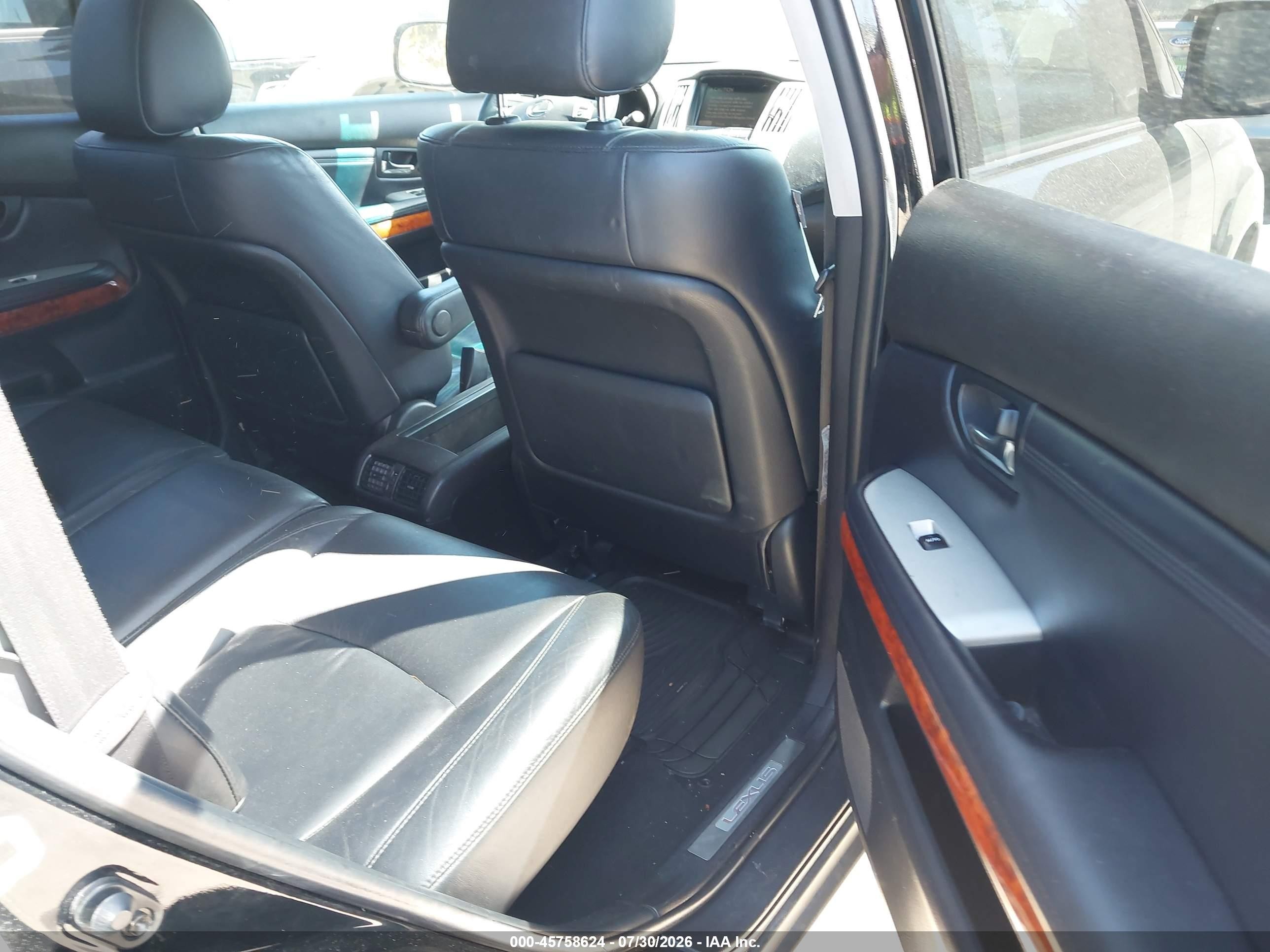 2007 Lexus Rx 350   Black vin: 2T2GK31U07C004508