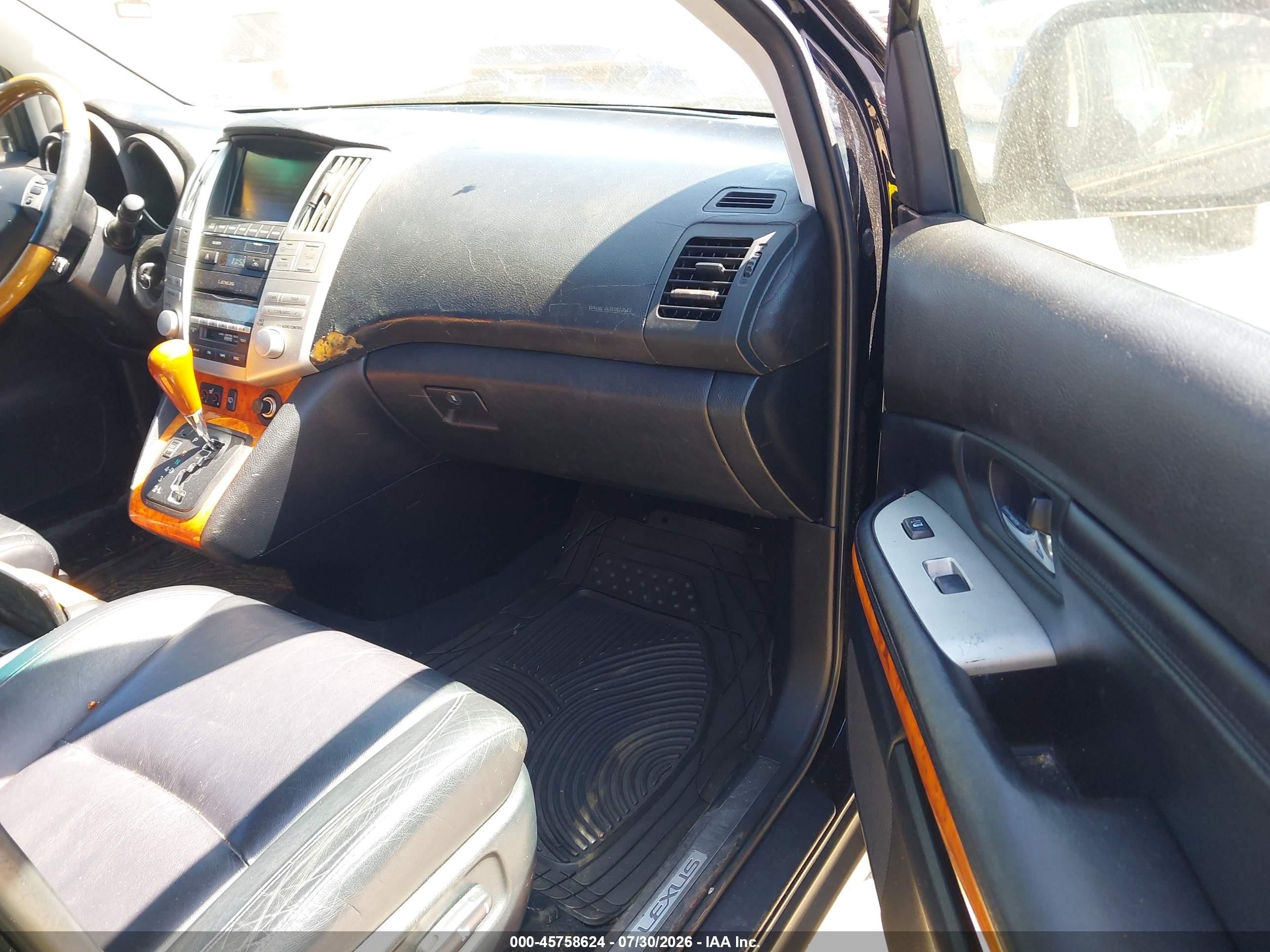 2007 Lexus Rx 350   Black vin: 2T2GK31U07C004508