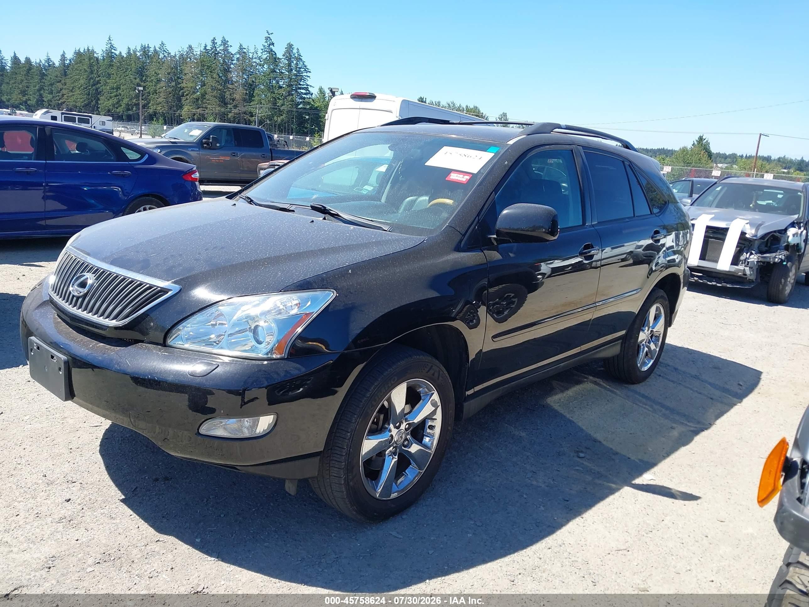 2007 Lexus Rx 350   Black vin: 2T2GK31U07C004508