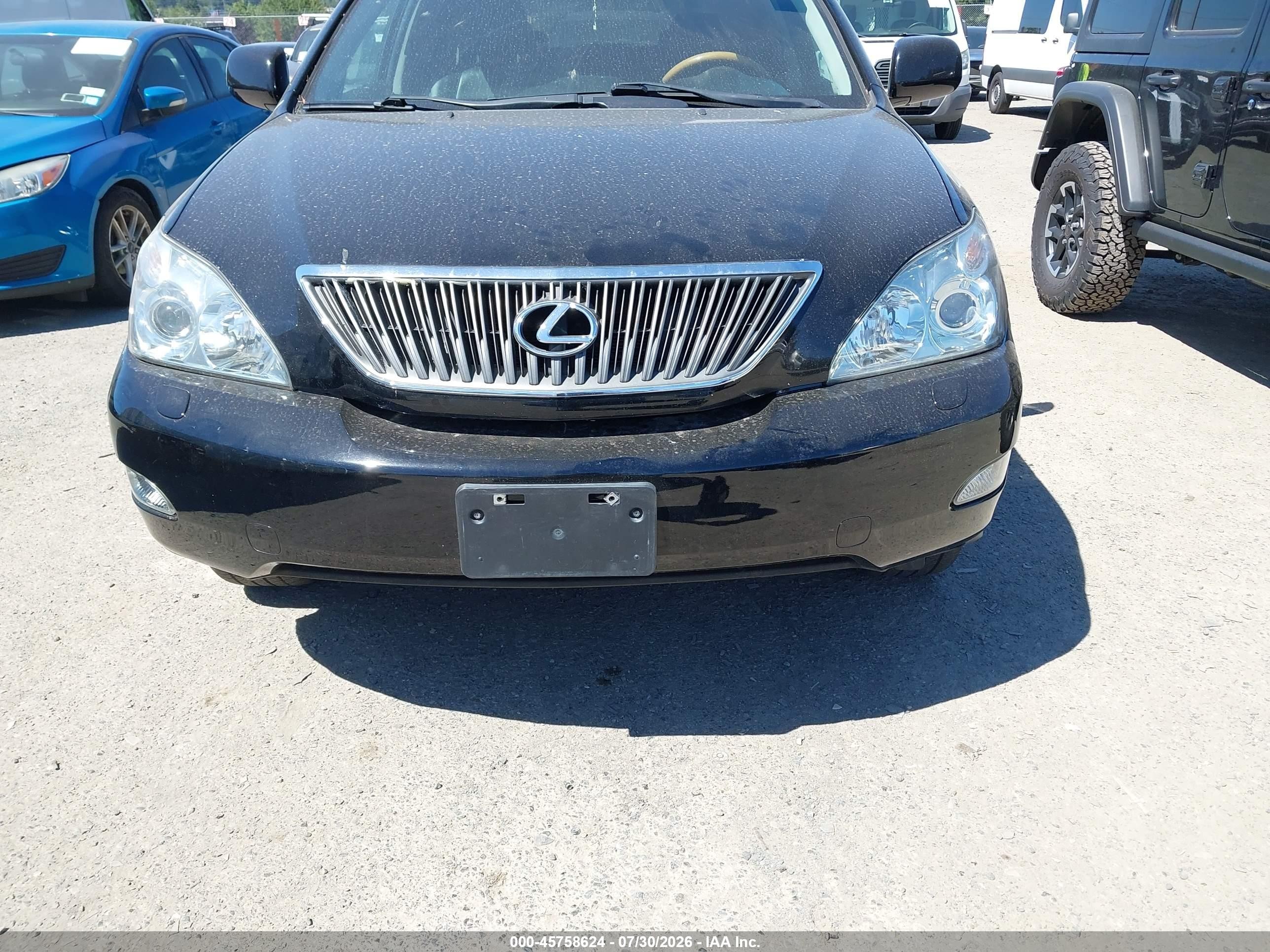 2007 Lexus Rx 350   Black vin: 2T2GK31U07C004508