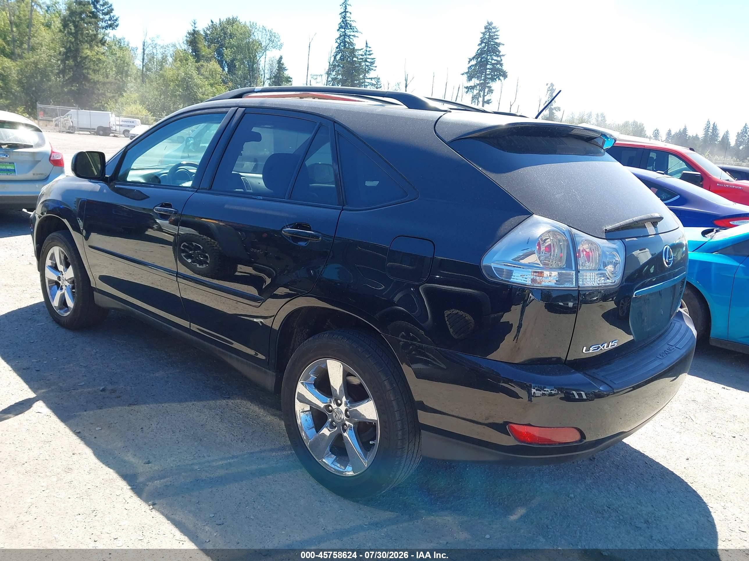 2007 Lexus Rx 350   Black vin: 2T2GK31U07C004508